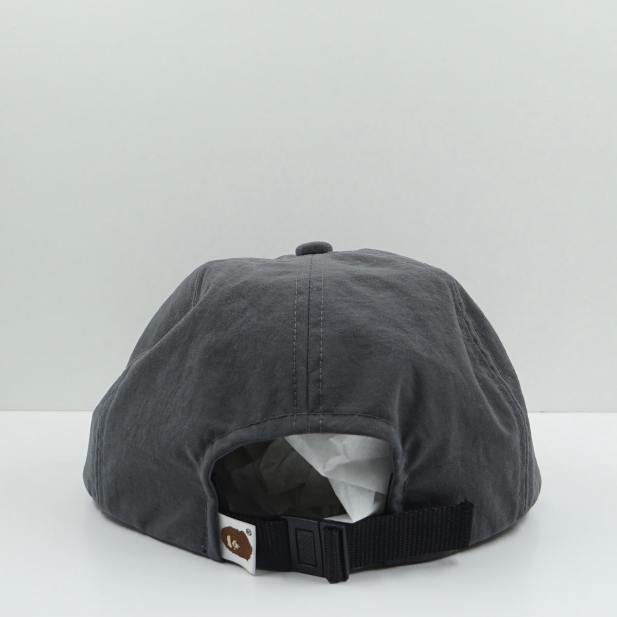 A Bathing Ape FW21 Bape Sta Logo Nylon Grey Adjustable Cap