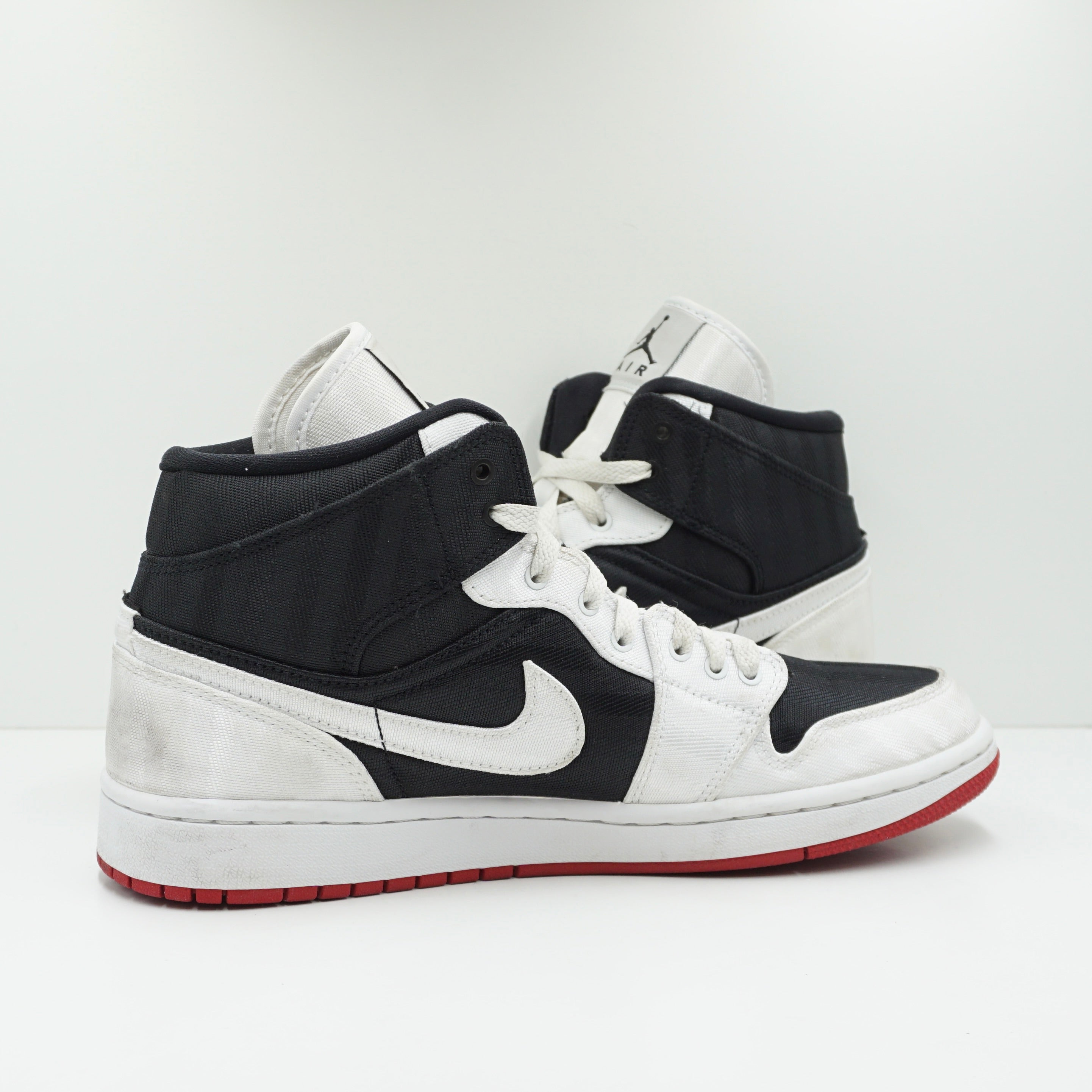 Jordan 1 Mid SE Utility Canvas White Black Gym Red (W)