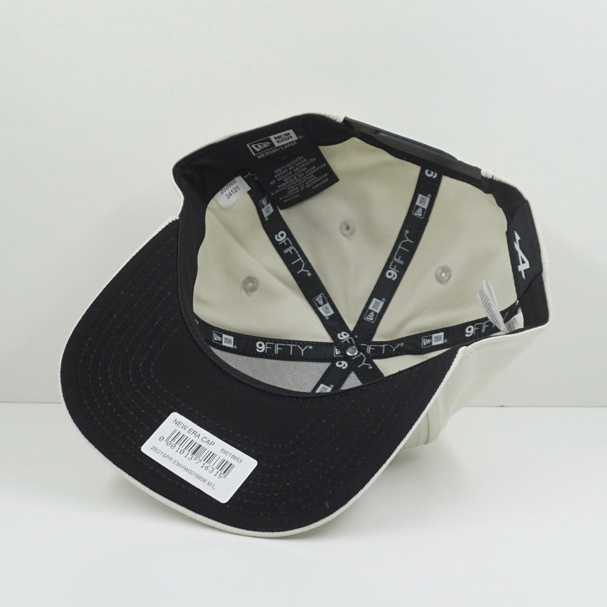 New Era Alpine F1 Cream Wine Red Snapback Cap