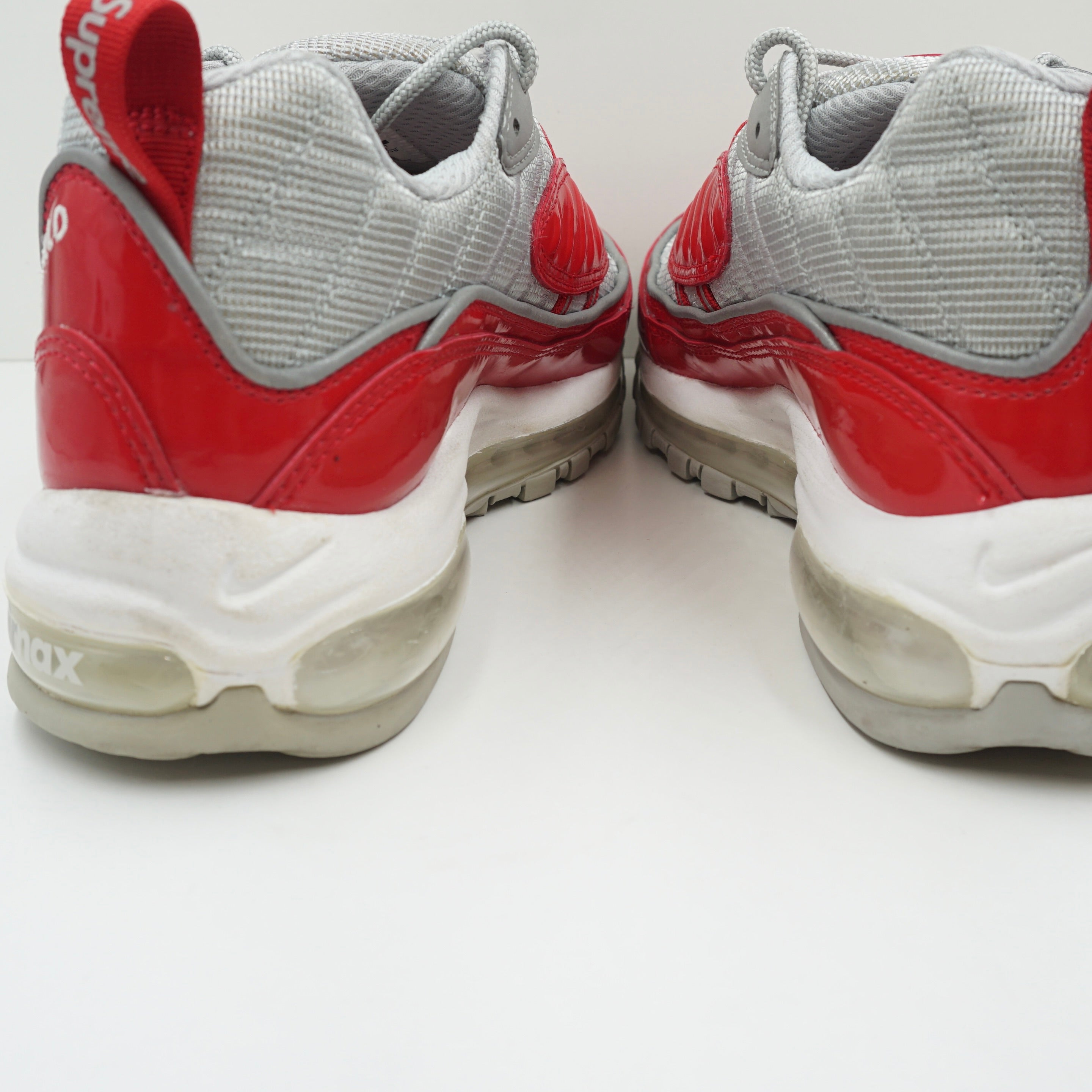 スニーカー SUPREME X NIKE Air Max 98 \"Varsity Red\" SS 16 2016 Nike Air Max 98 x Supreme Varsity Red 2016 (844694-600