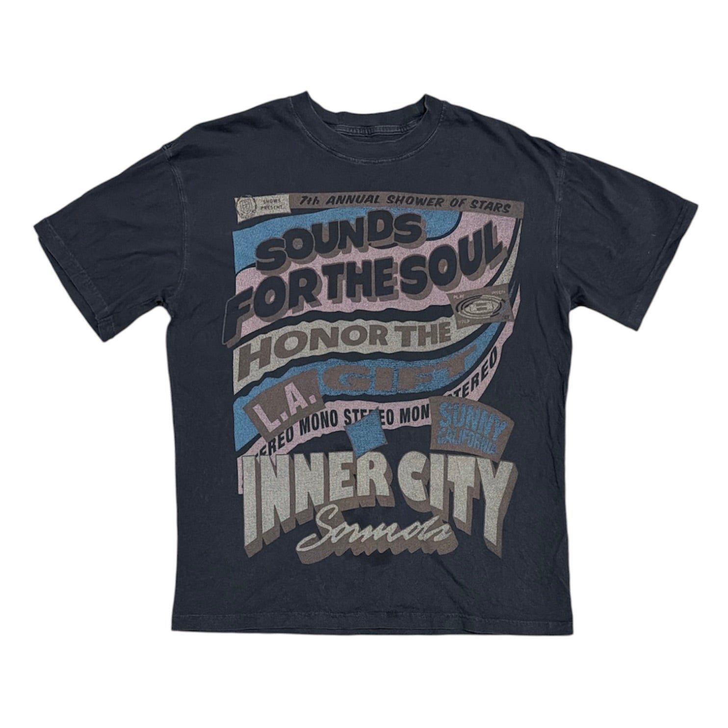 Honor The Gift Black Sounds For The Soul Black Tshirt