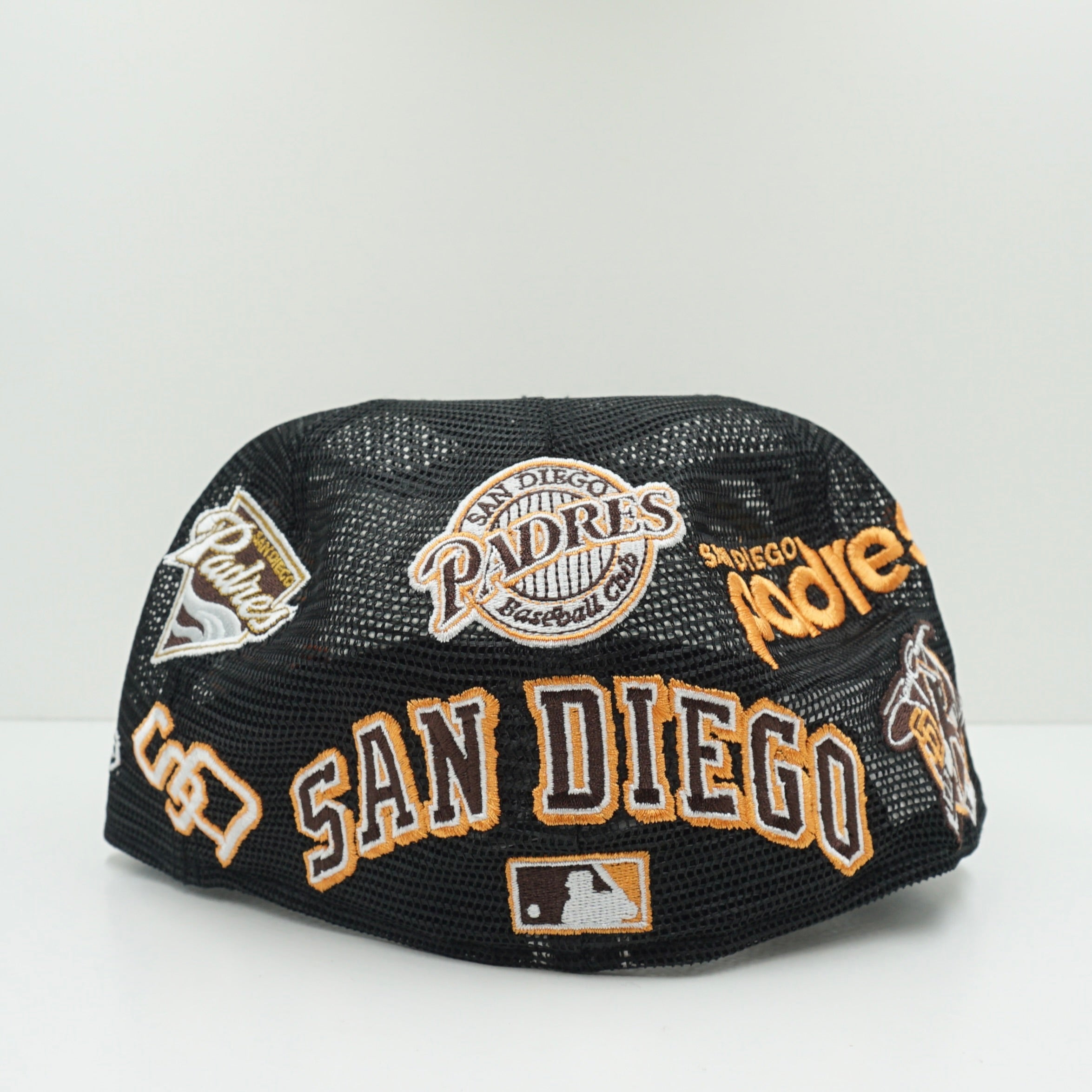 New Era Cooperstown San Diego Padres Full Mesh Multi Logo Fitted Cap