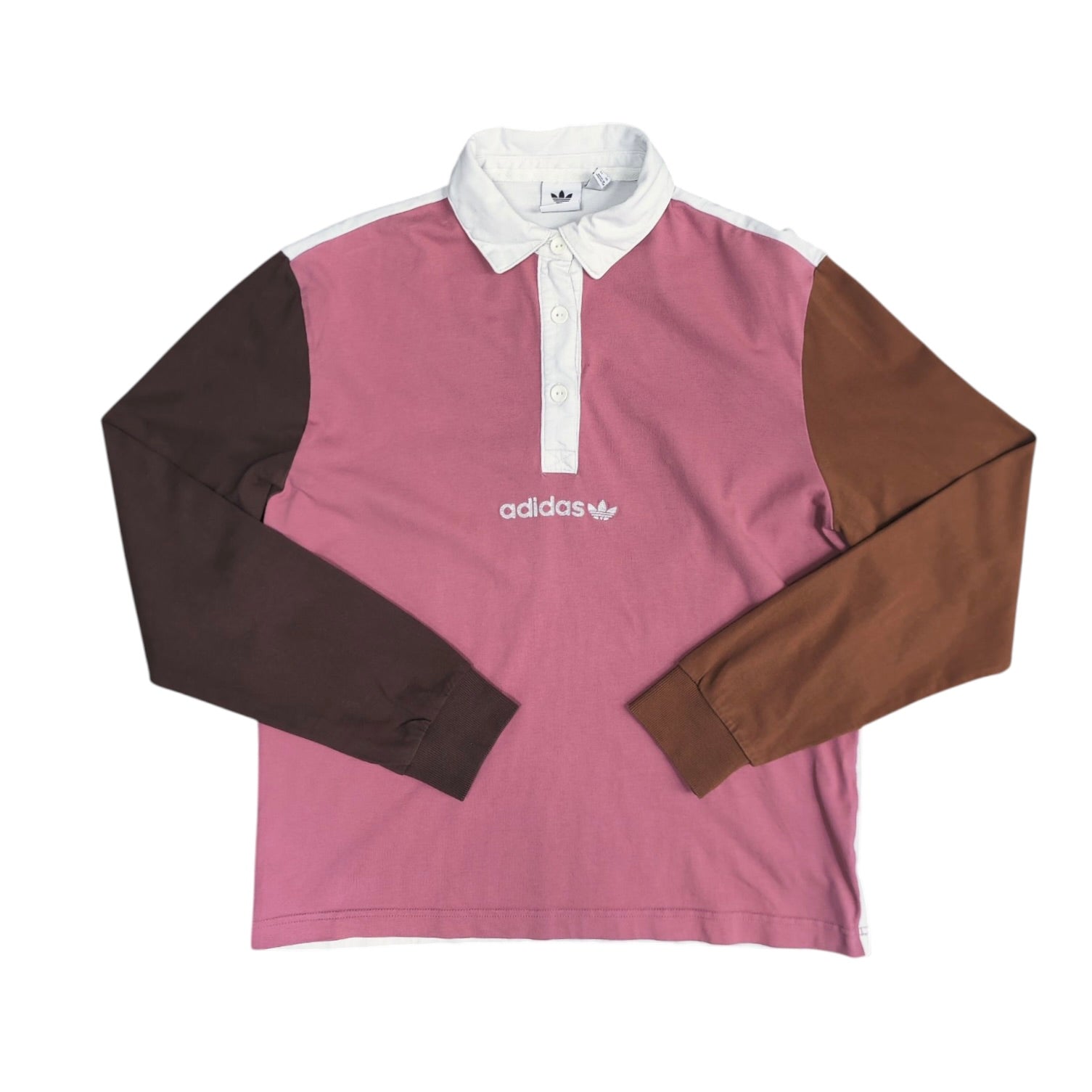 Adidas Pink Burgundy Polo Long Sleeve (W)