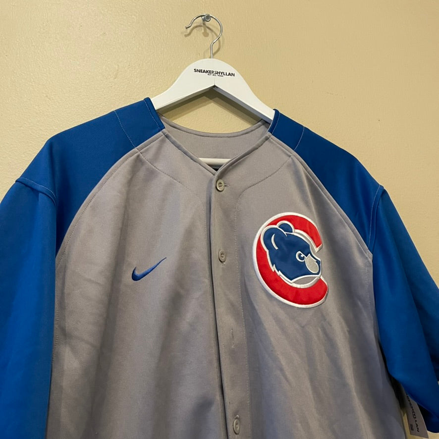 Nike Chicago Cubs Garciaparra 5# Grey Blue Baseball Jersey