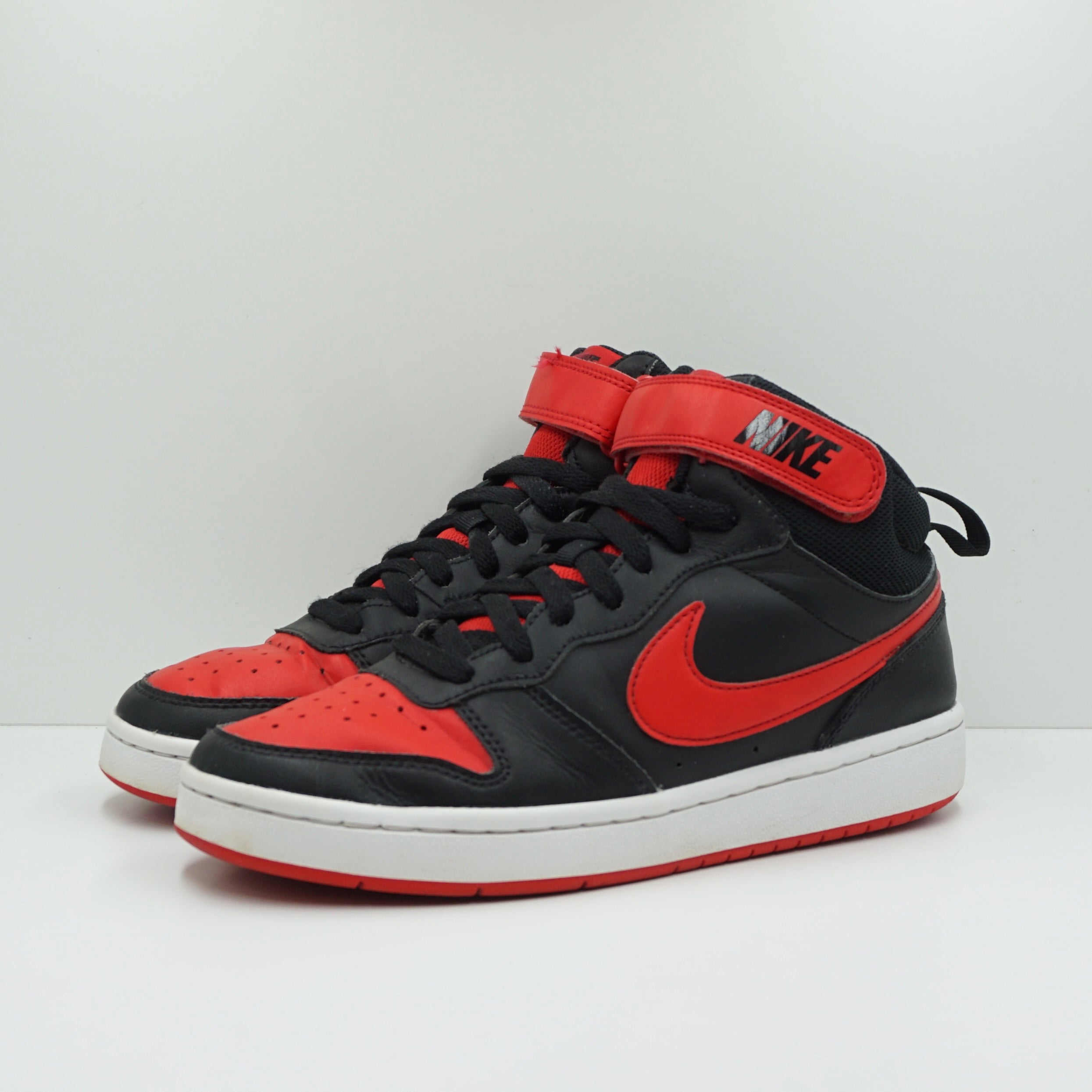 Nike Court Borough Mid 2 Black University Red (GS)