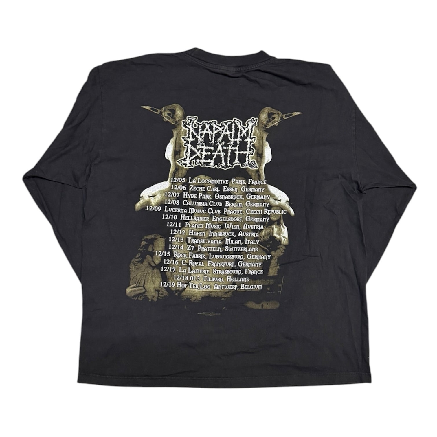 Napalm Death Tour Black Long Sleeve
