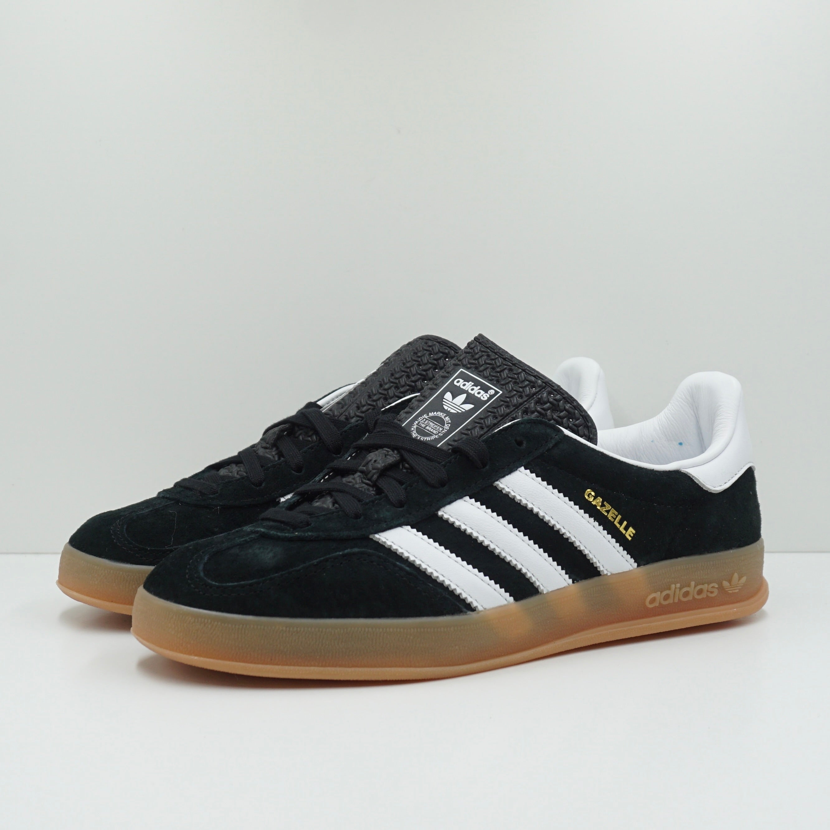 Adidas Gazelle Black White Gum