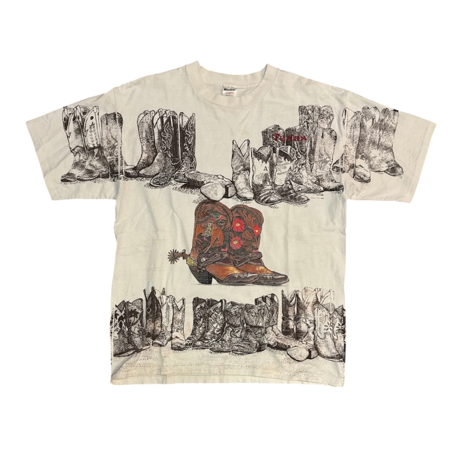 Murino Texas Cowboy White Tshirt