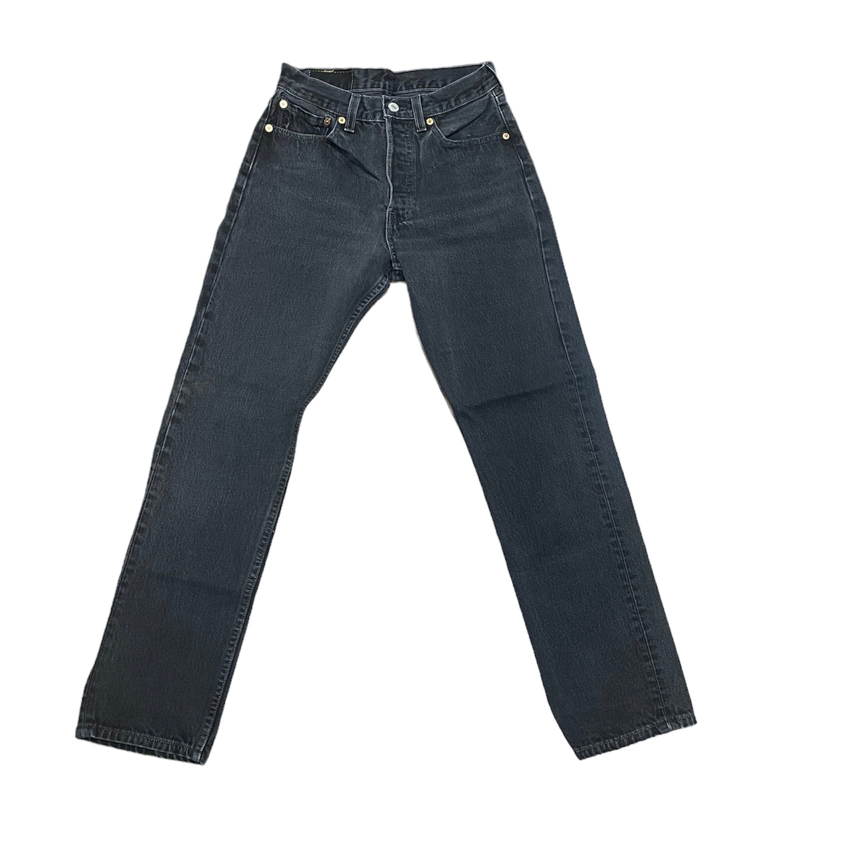 Vintage Levis 501 Washed Out Black Jeans