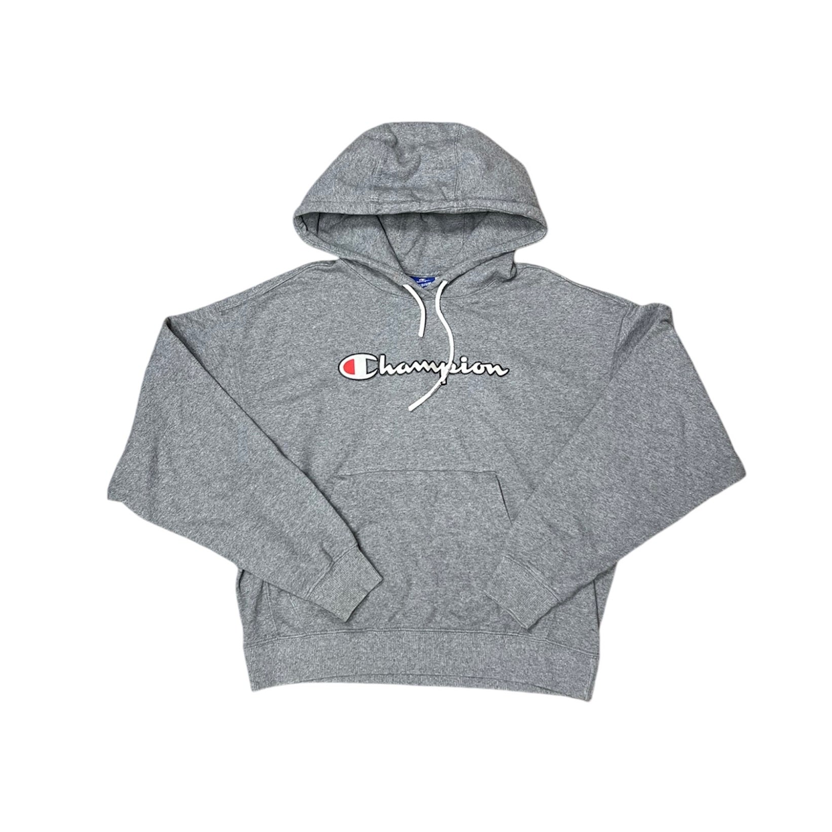 Champion Logo Grey Hoodie