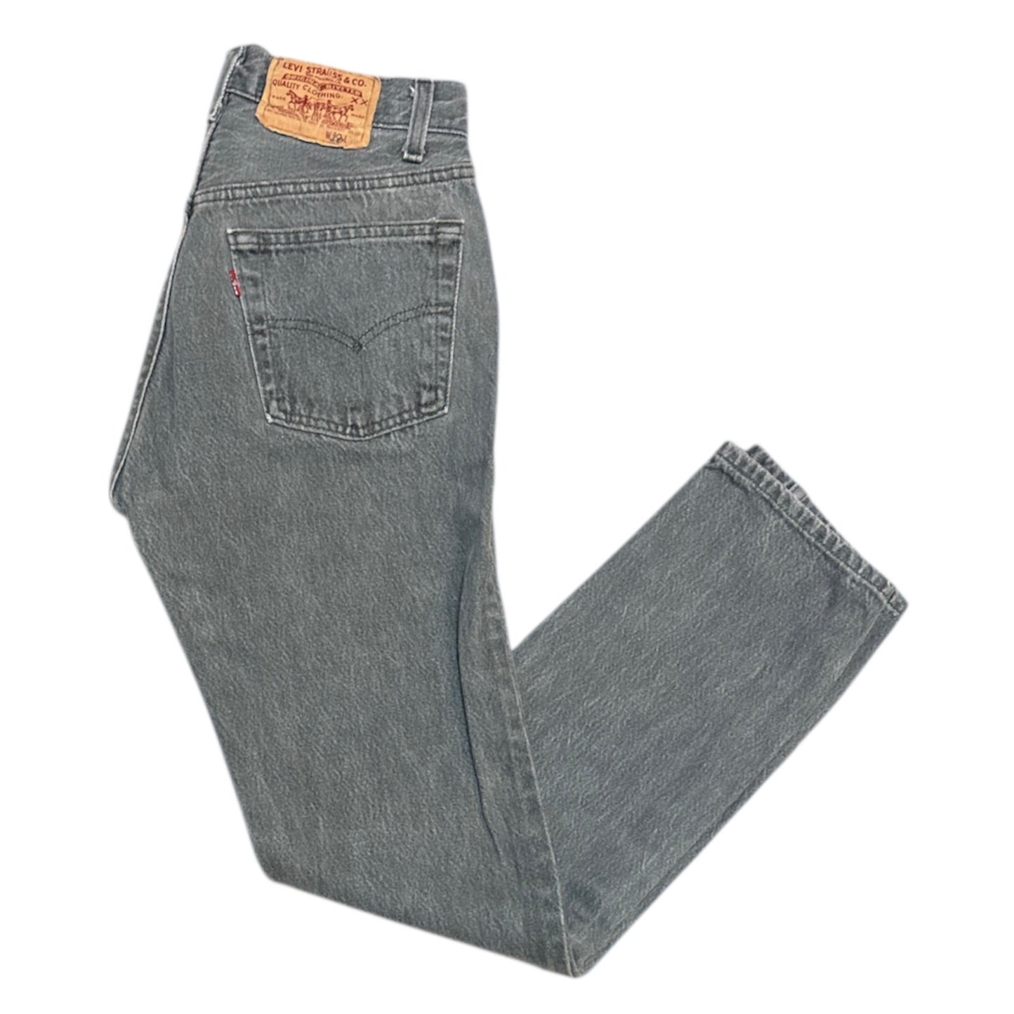 Vintage Levis 501-0658 Light Grey Jeans (W28/L30)