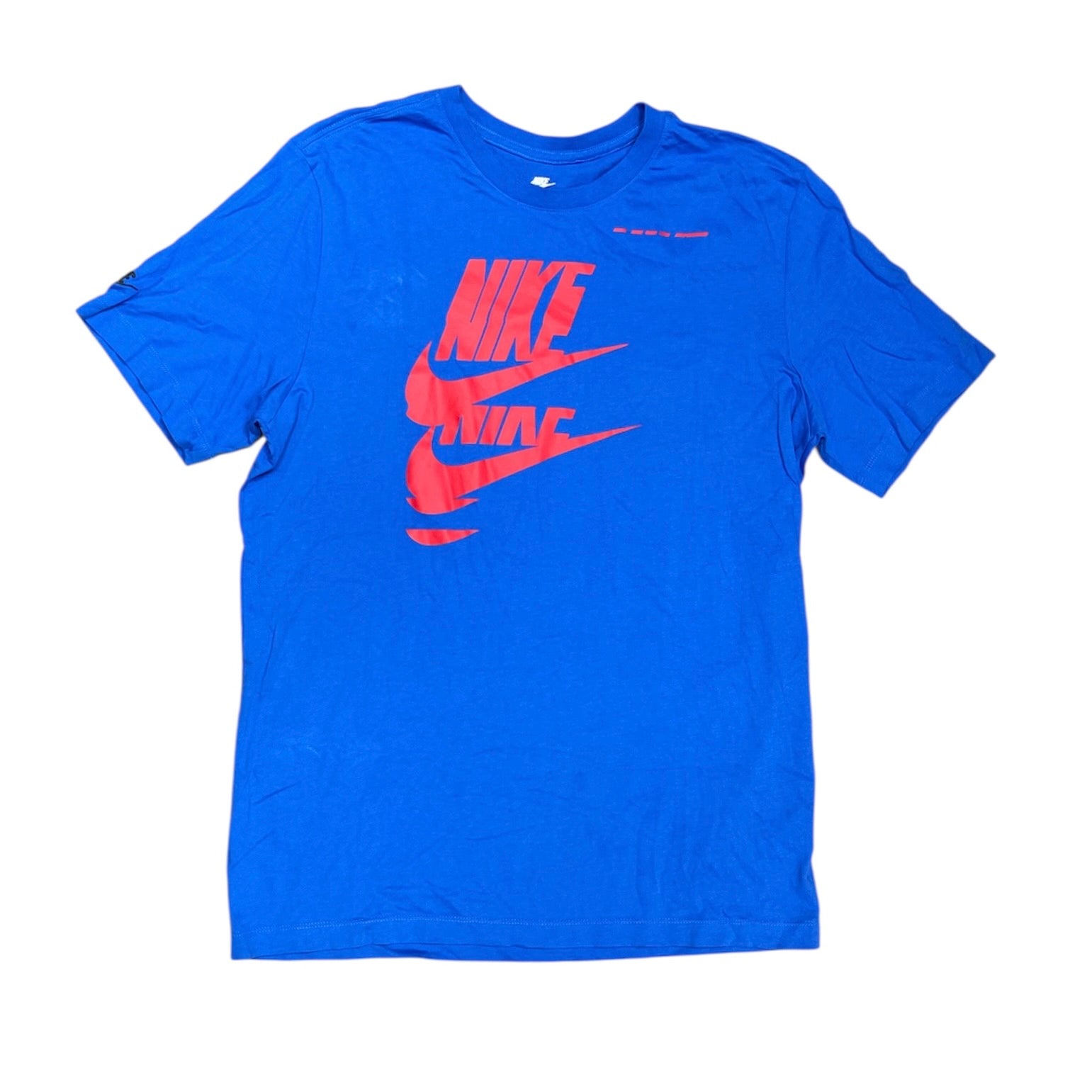 Nike Red Logo Blue Tshirt