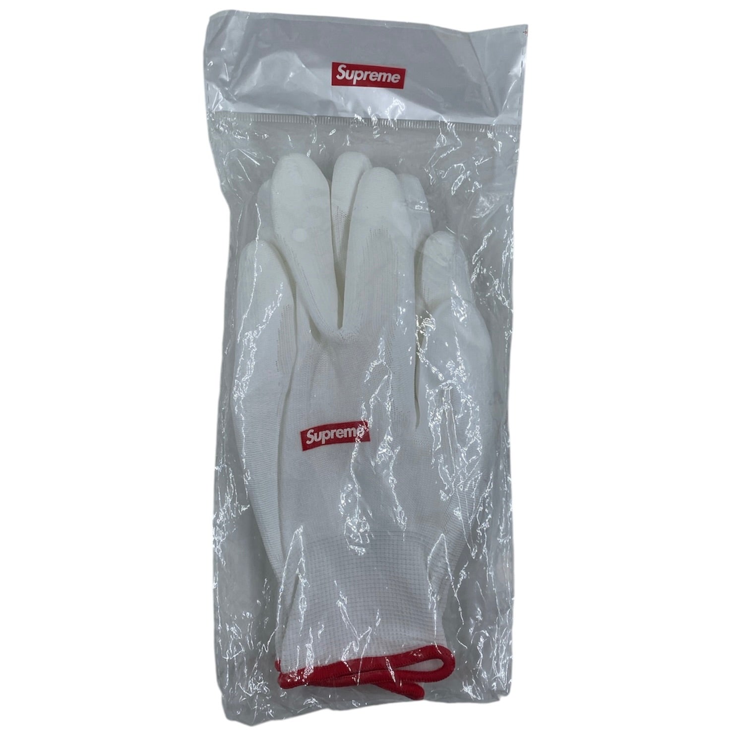 Supreme FW20 White Rubberized Work Gloves