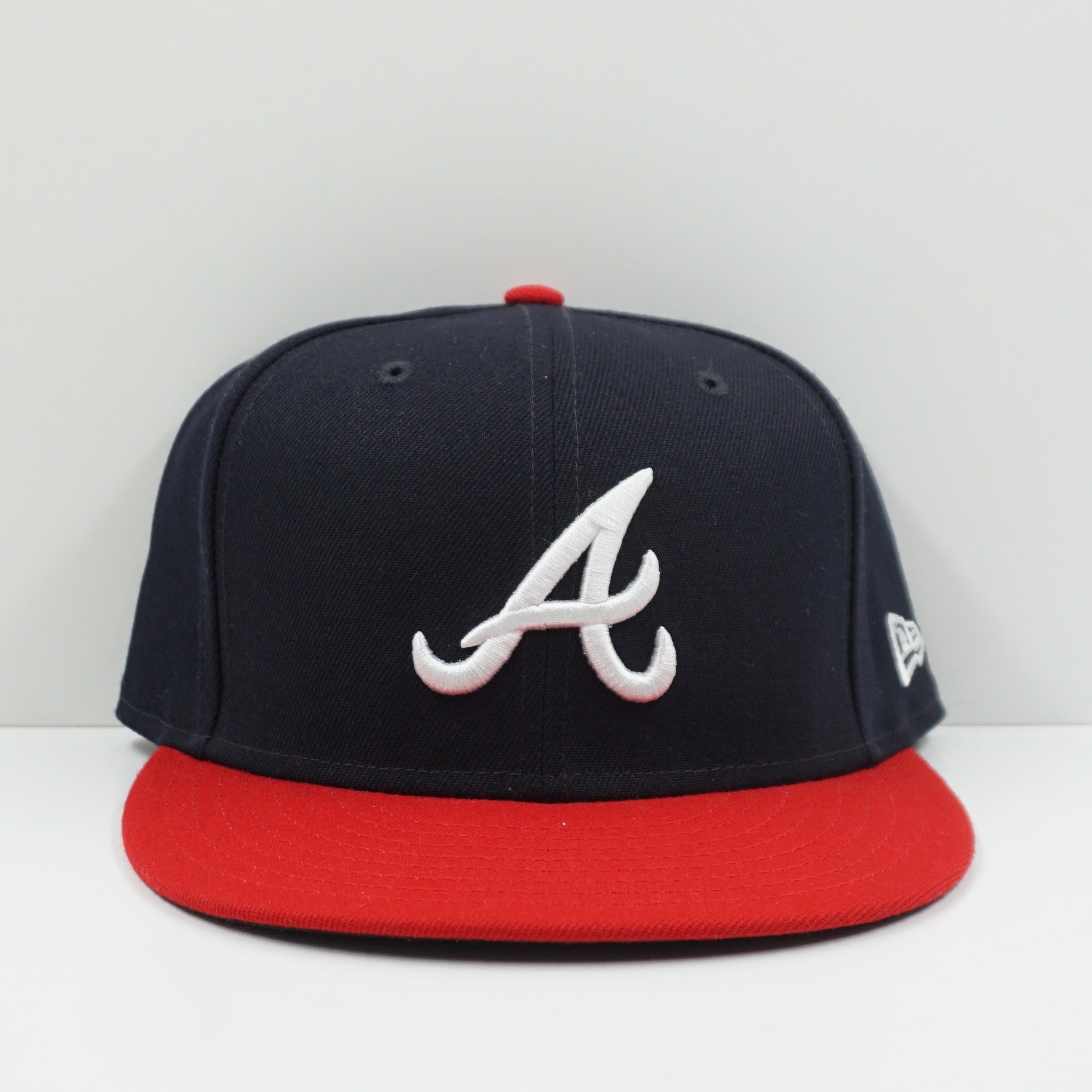 New Era Atlanta Braves Navy/Red Fitted Cap