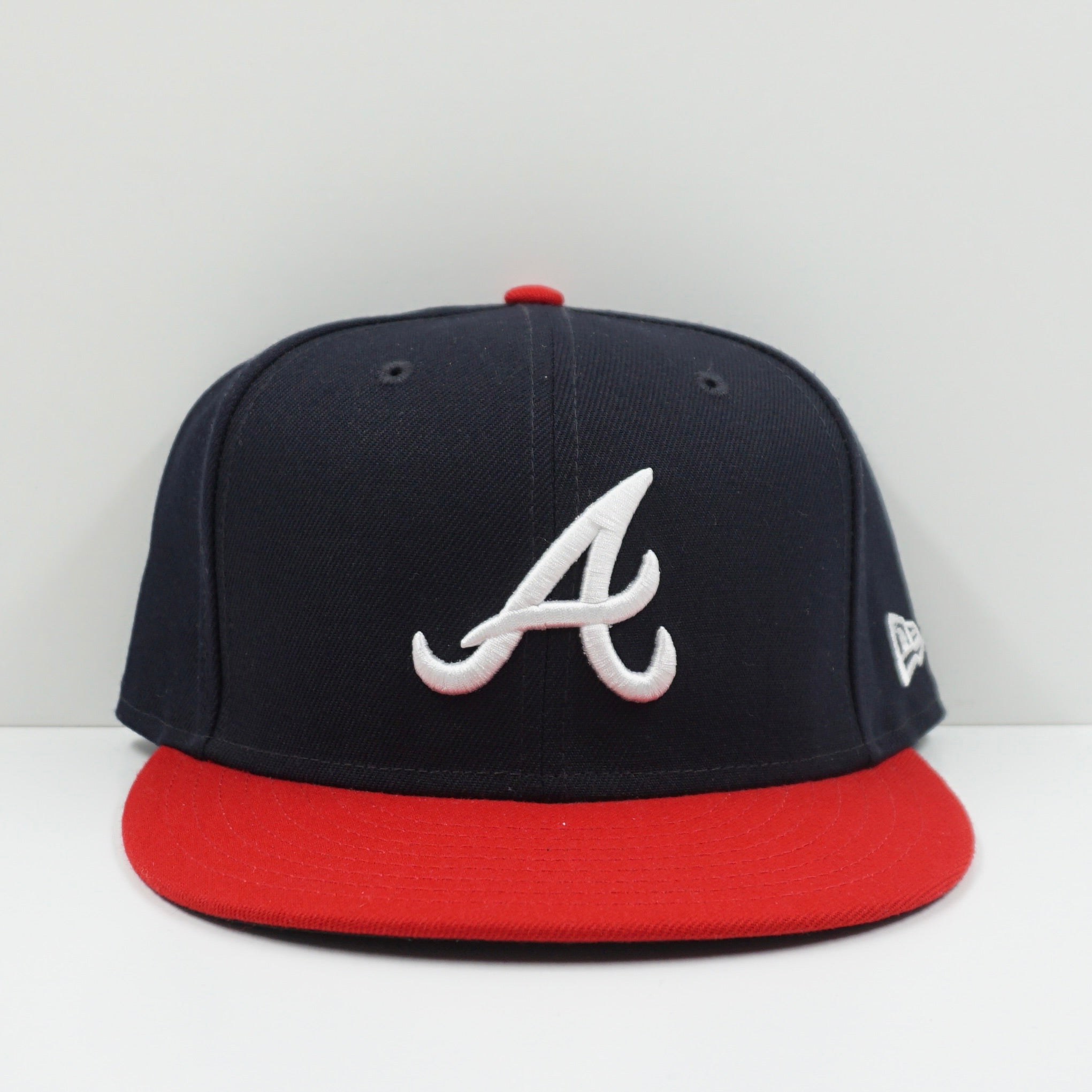 New Era Atlanta Braves Navy/Red Fitted Cap