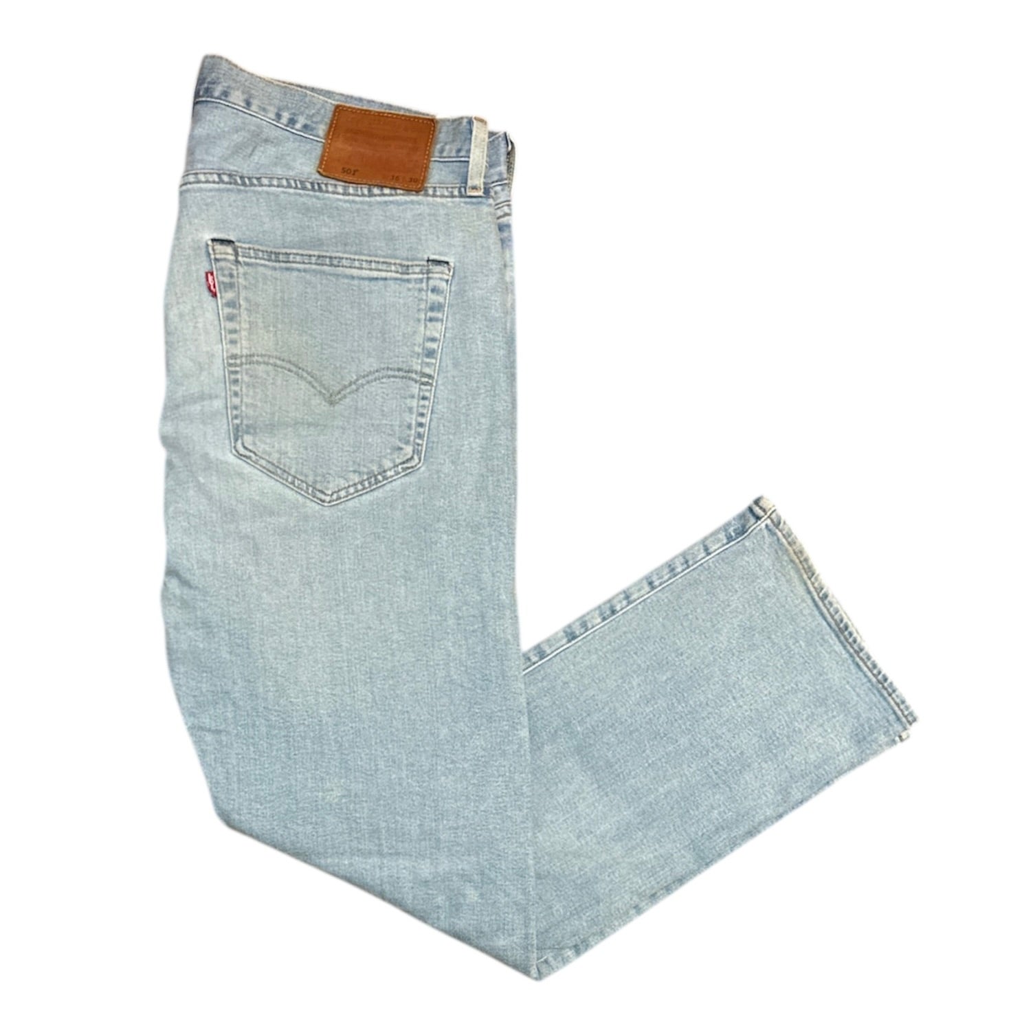 Levis 501 Premium Washed Light Blue Jeans