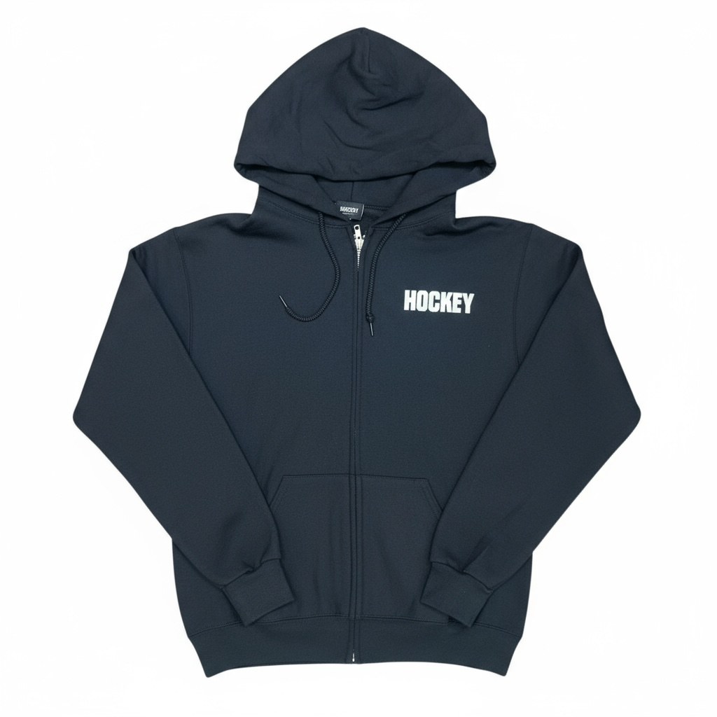 Hockey Undead Warrior Full Zip Black Hoodie