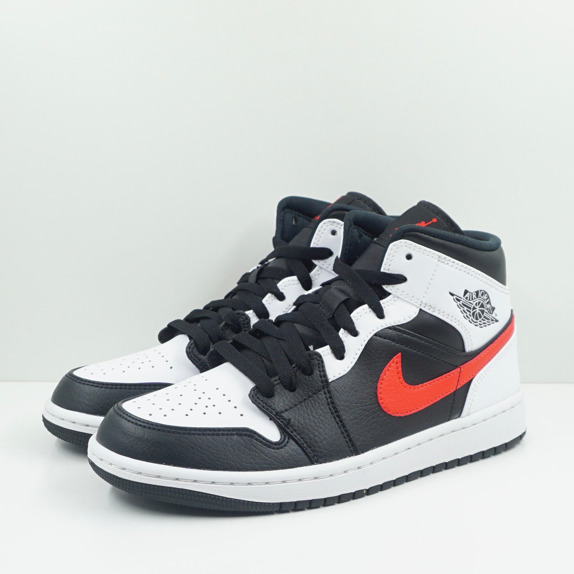 Jordan 1 Mid Black Chile Red White