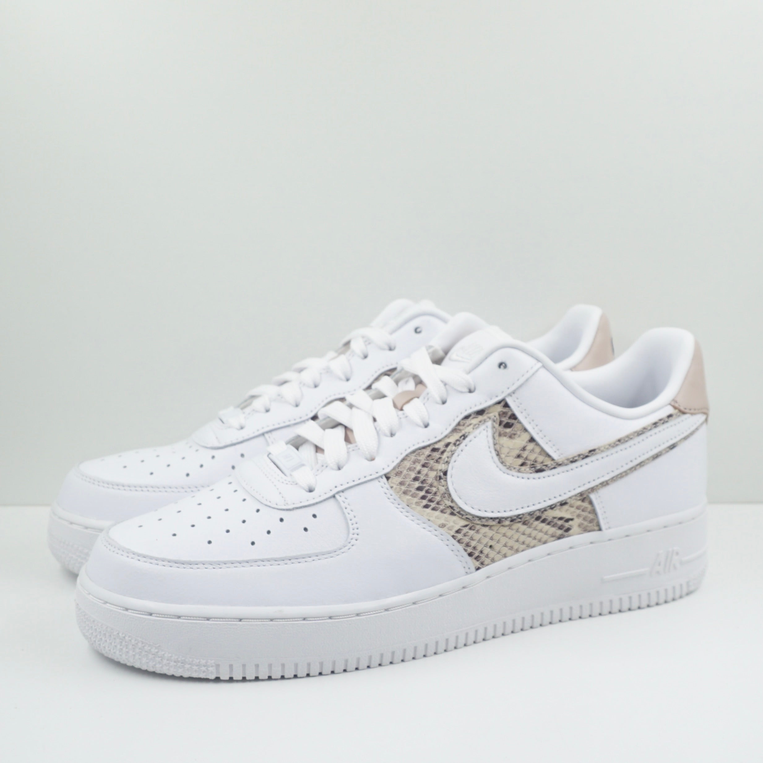 Nike Air Force 1 By You White Snakeskin