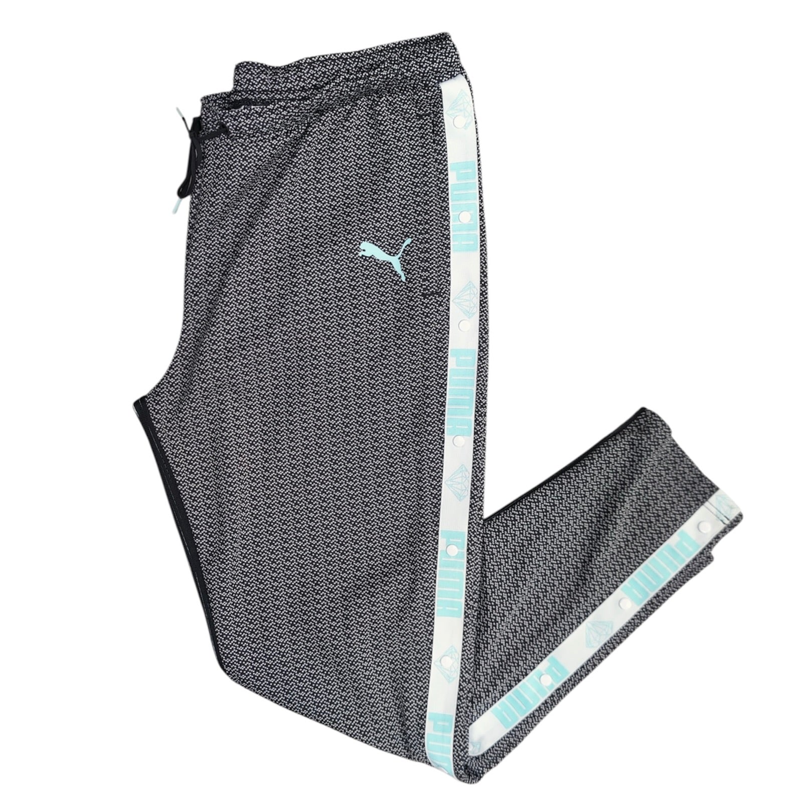 Puma X Diamond Supply Black White Snap Track Pants