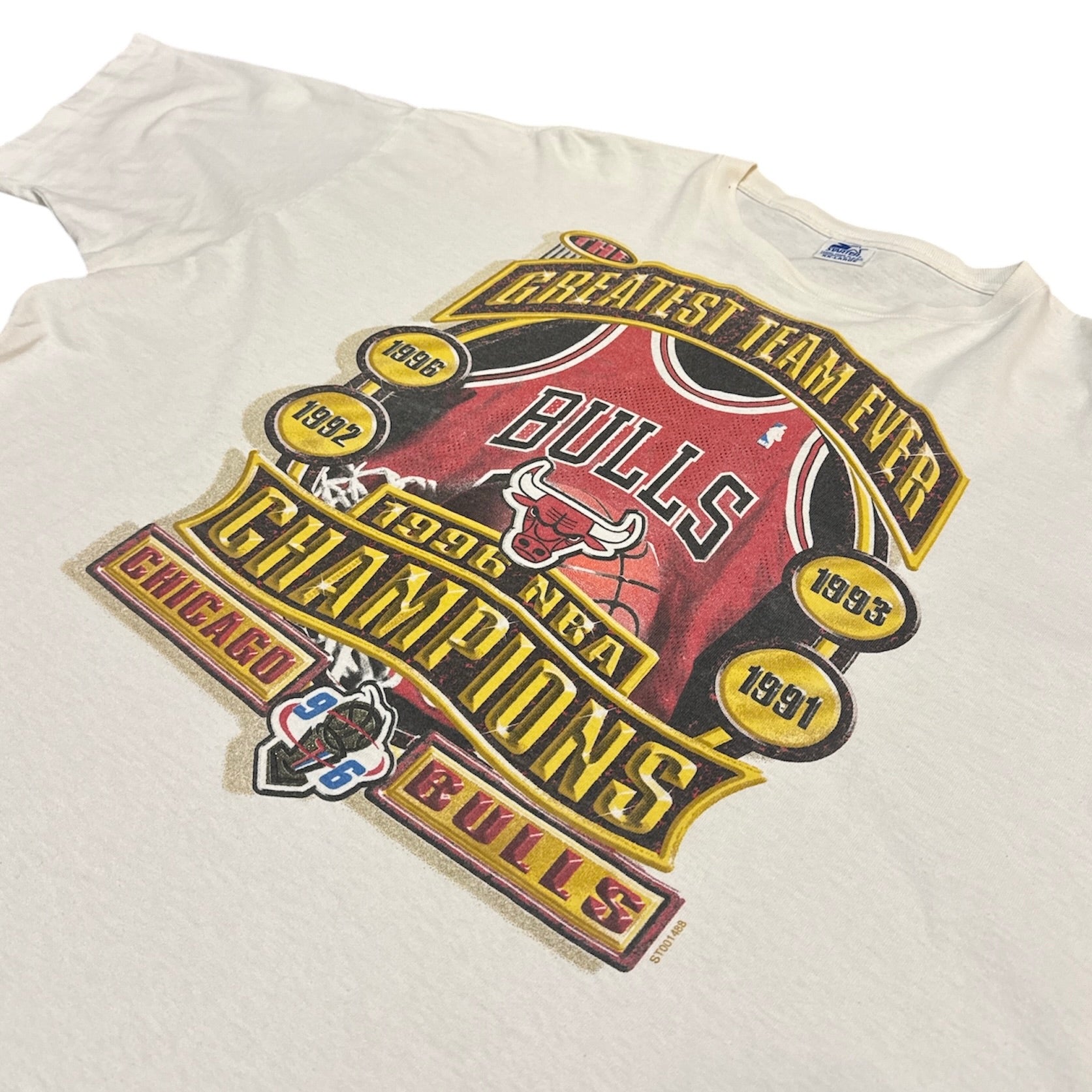 Starter Chicago Bulls NBA Champions Vintage White Tshirt