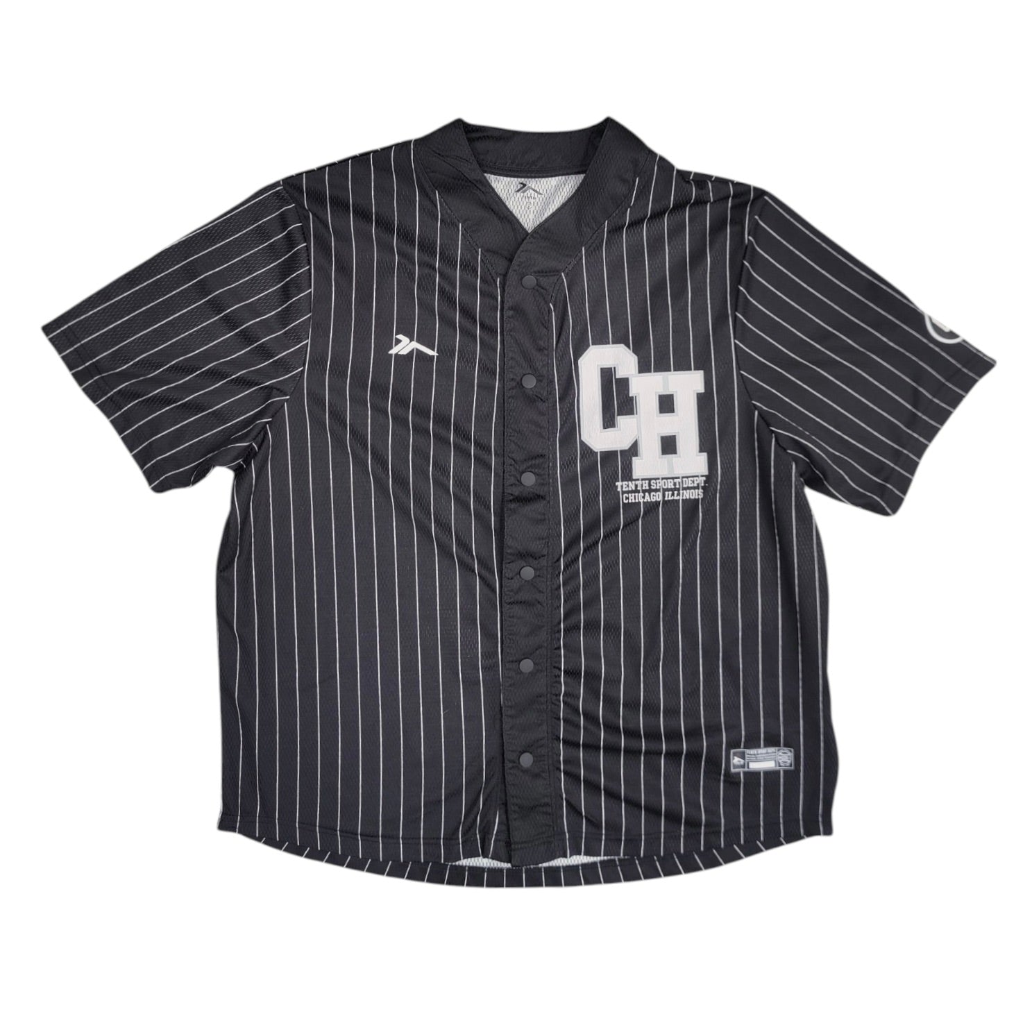 Tenth Sport Dept Chicago Illinois Black Baseball Jersey