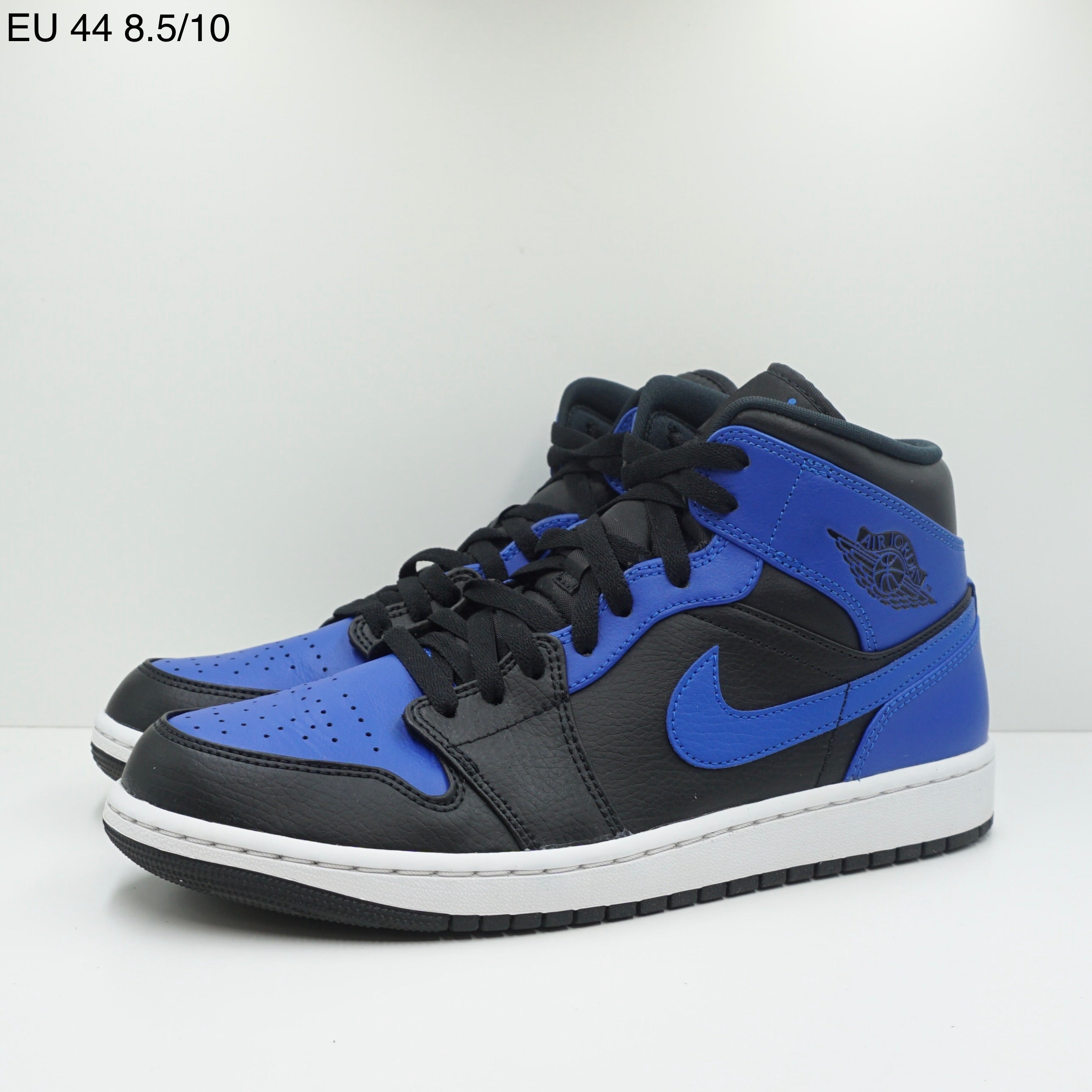 Jordan 1 Mid Hyper Royal Tumbled Leather