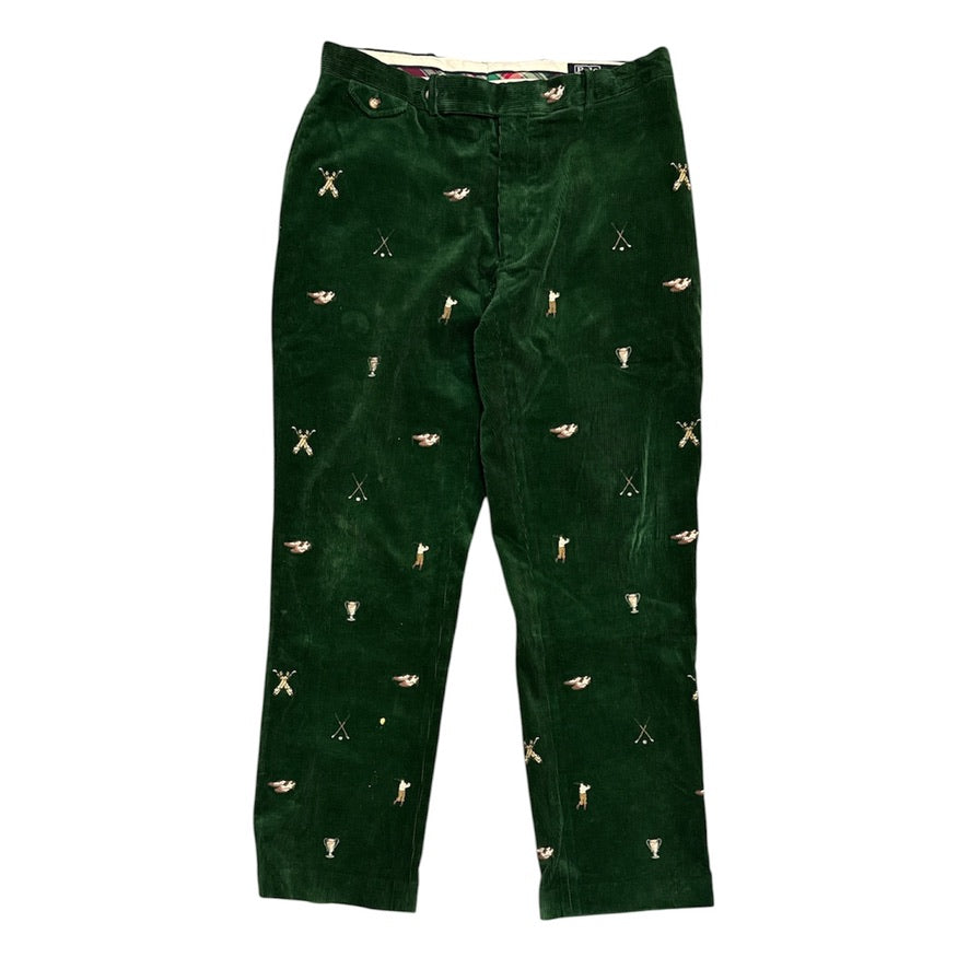 Vintage Polo Ralph Lauren Green Corduroy Pants