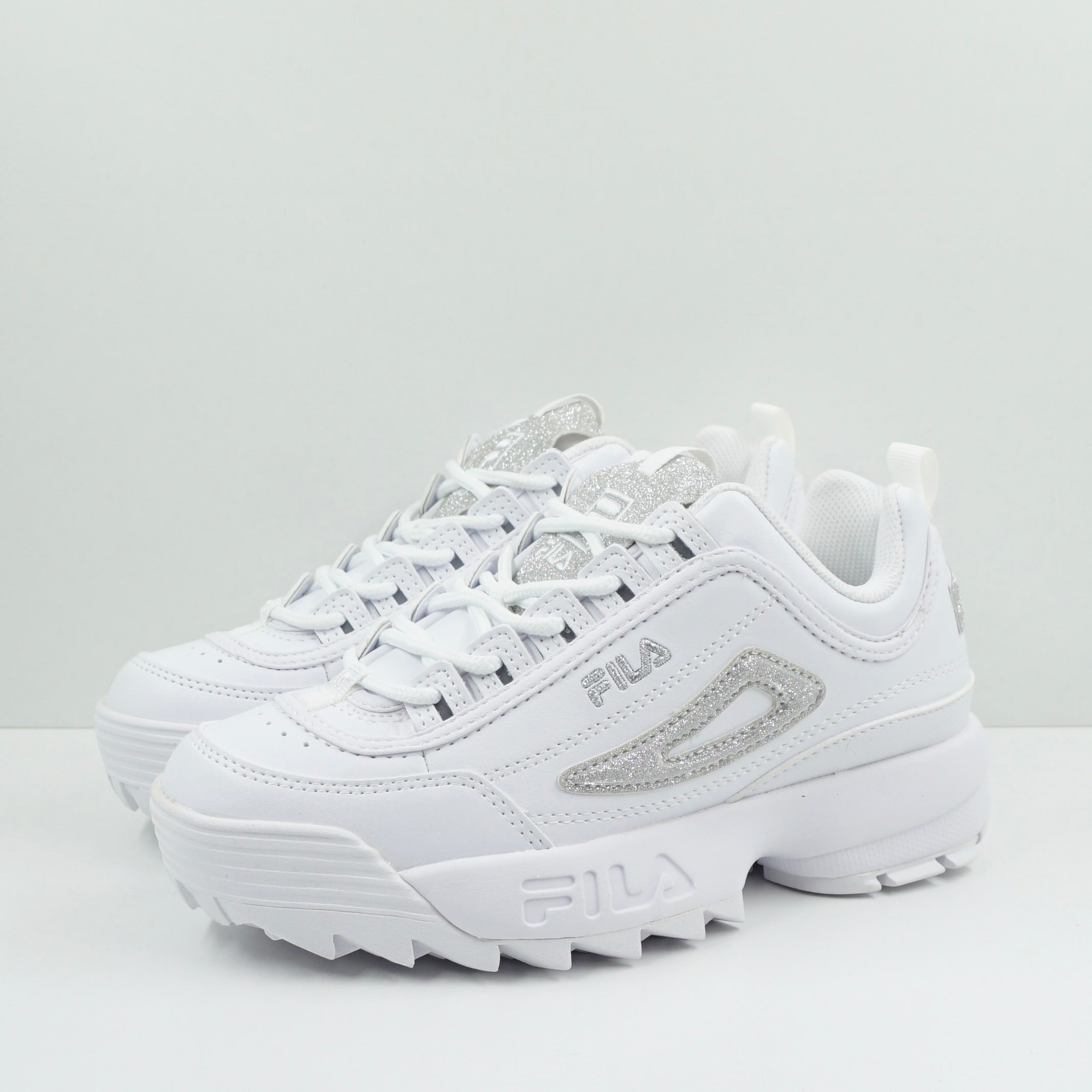 Fila Disruptor White Silver Glitter