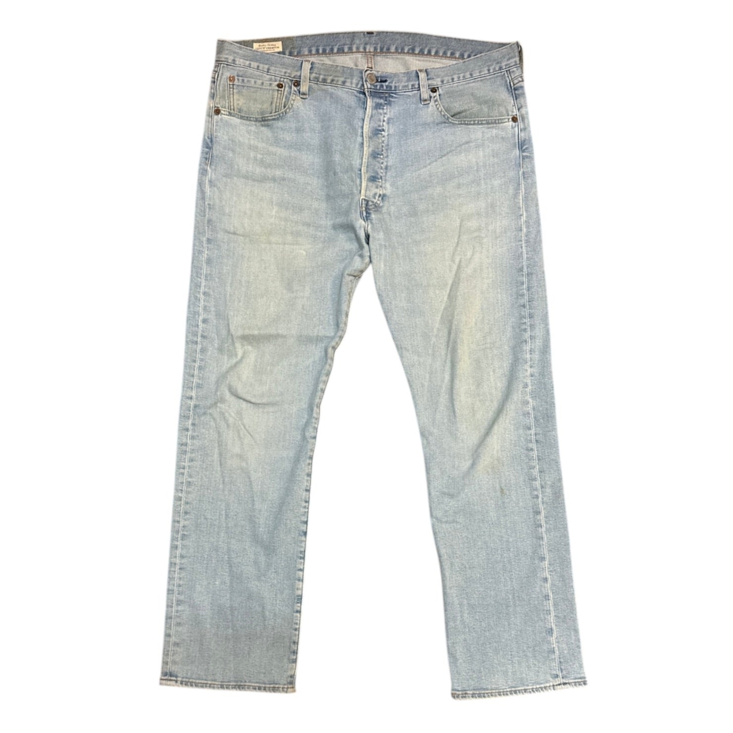 Levis 501 Premium Washed Light Blue Jeans