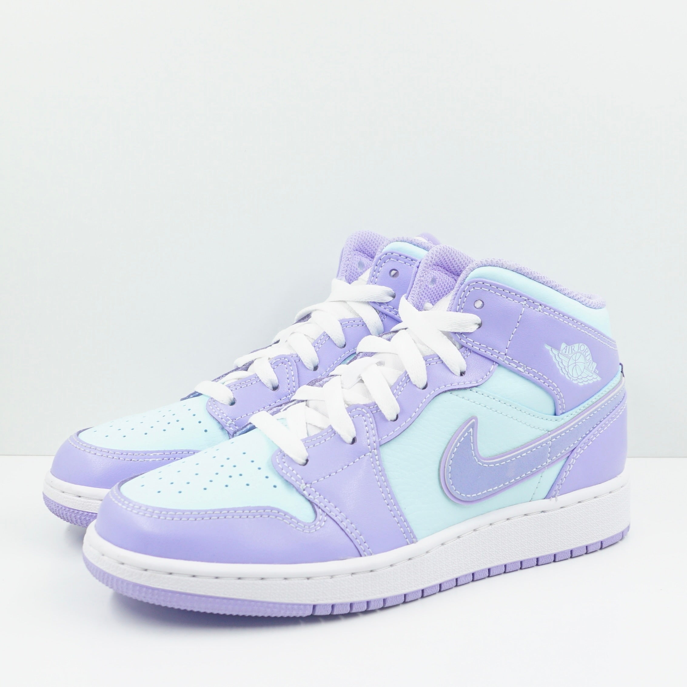 Jordan 1 Mid Purple Aqua (GS)