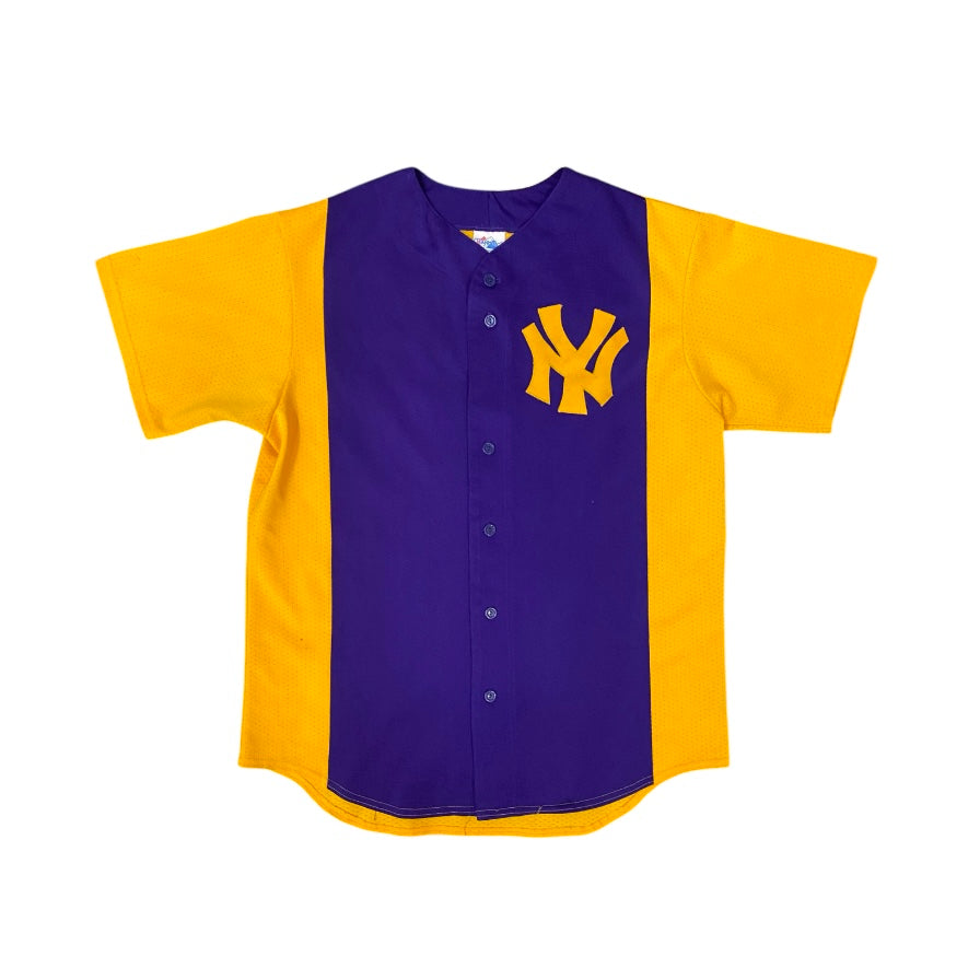 Majestic New York Yankees Purple Yellow Jersey