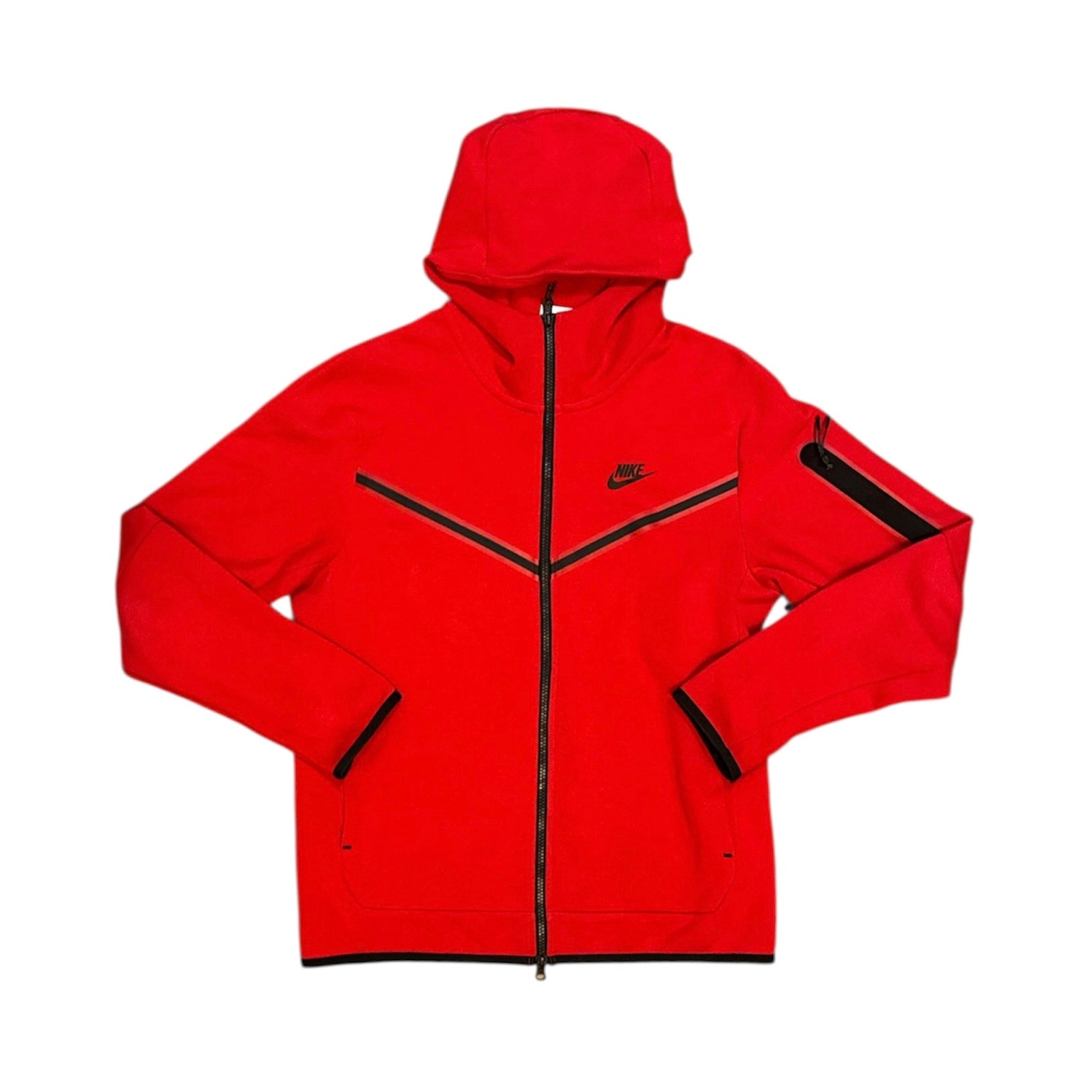 Nike Sportswear Tech Fleece University Red Full Zip Hoodie