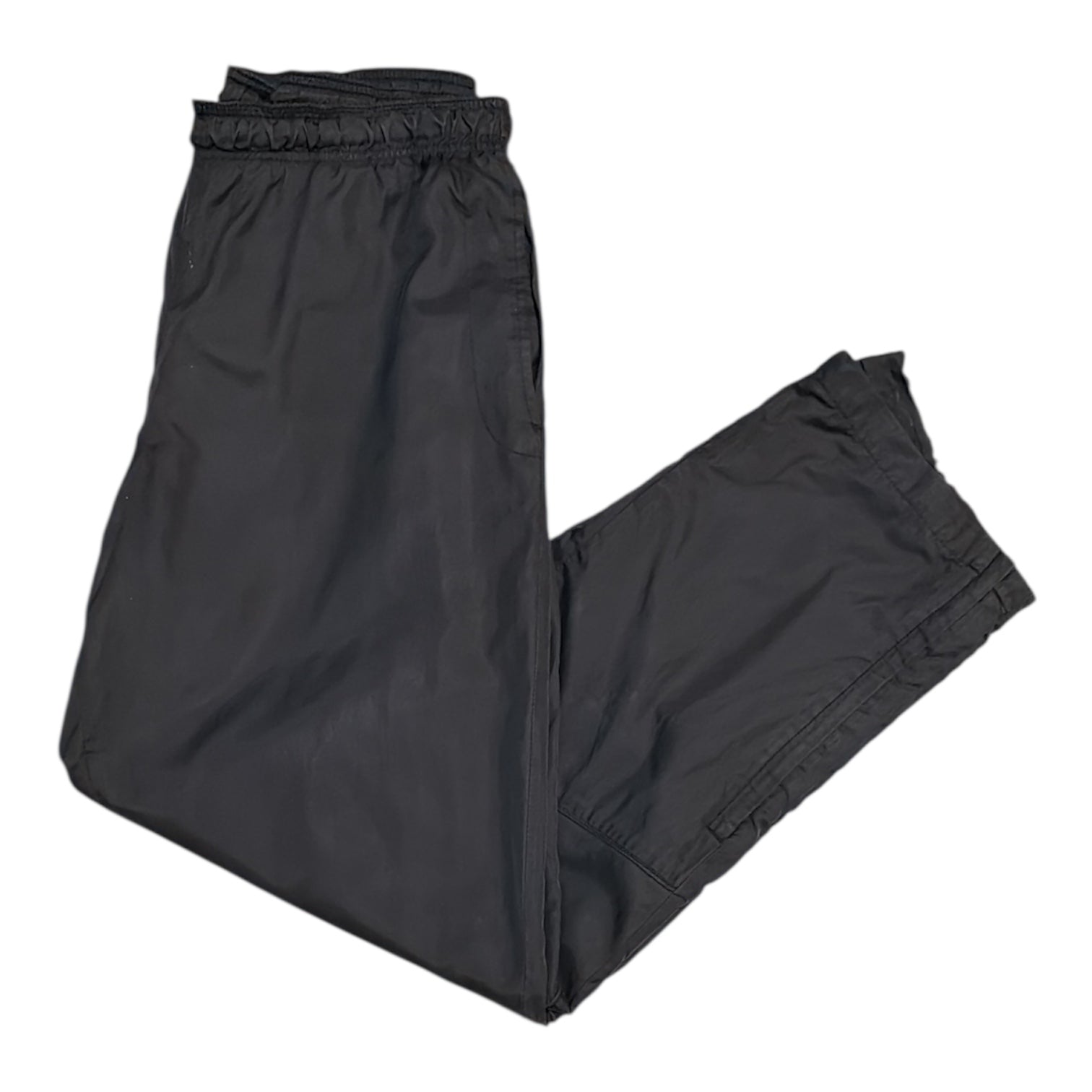 Nike Nylon Running Leg Zipper Anthracite Black Track Pants