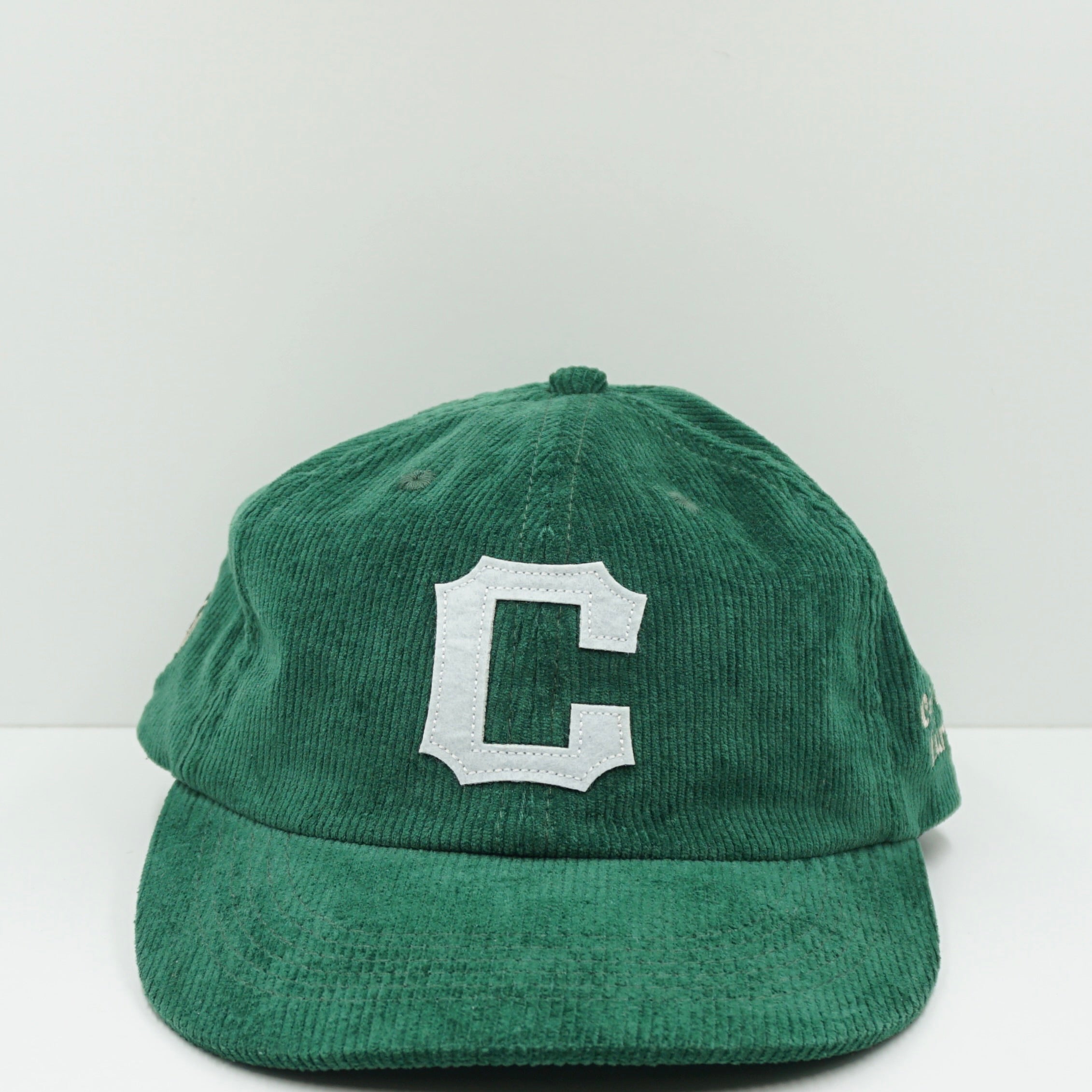 City Guide Europe Green Corduroy Adjustable Cap