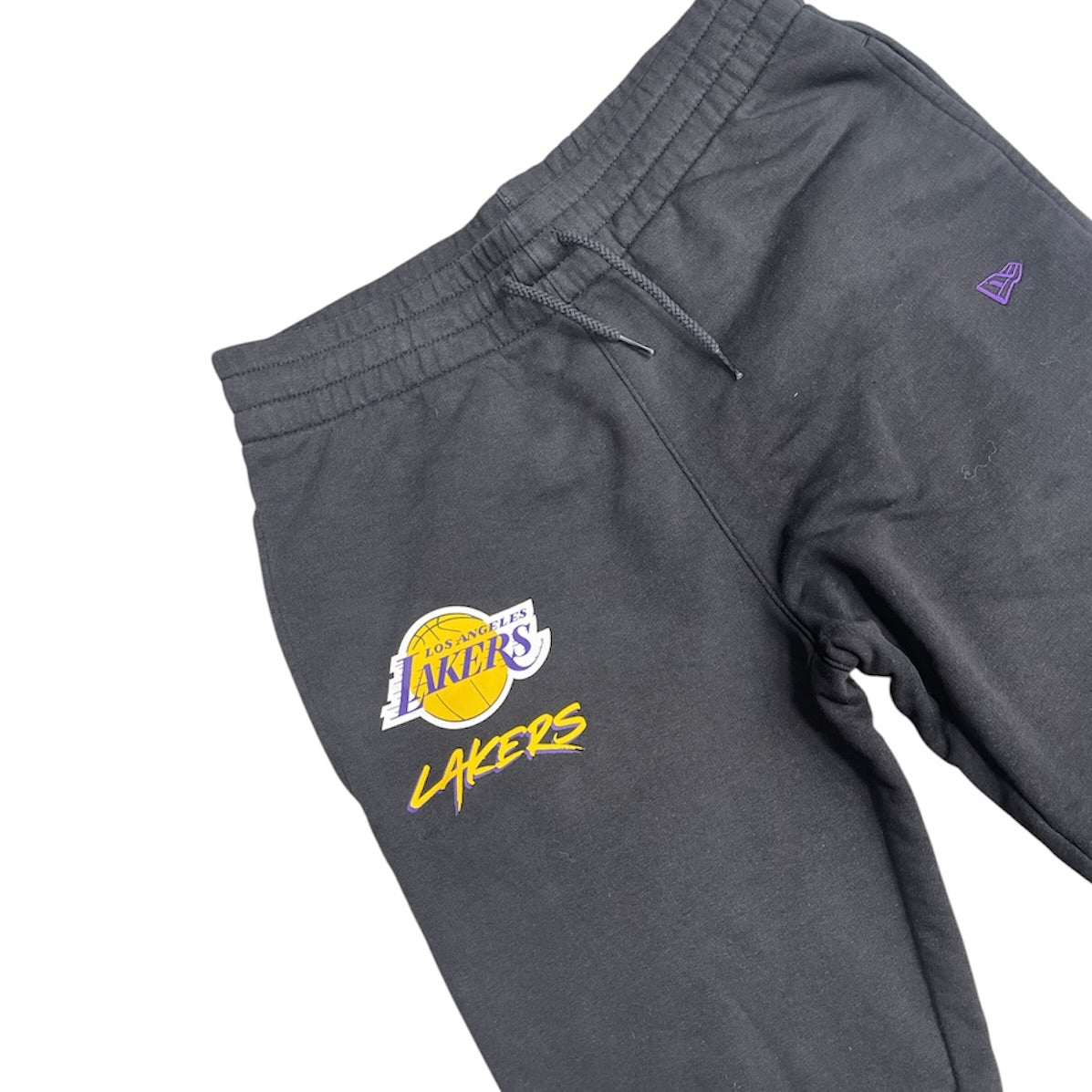 New Era NBA Script Los Angeles Lakers Black Sweatpants