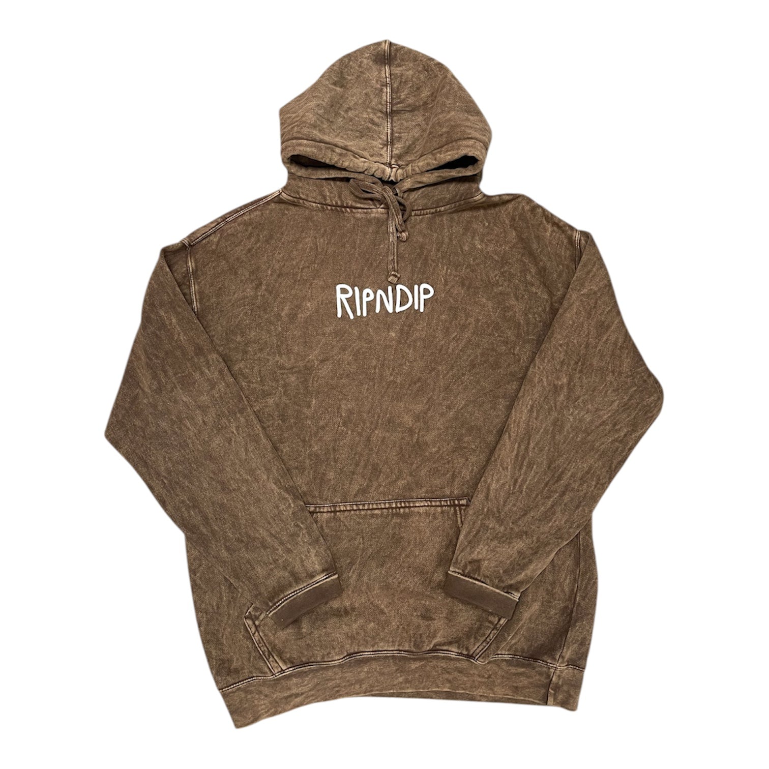 Rip n Dip Cat Smoking Brown Hoodie
