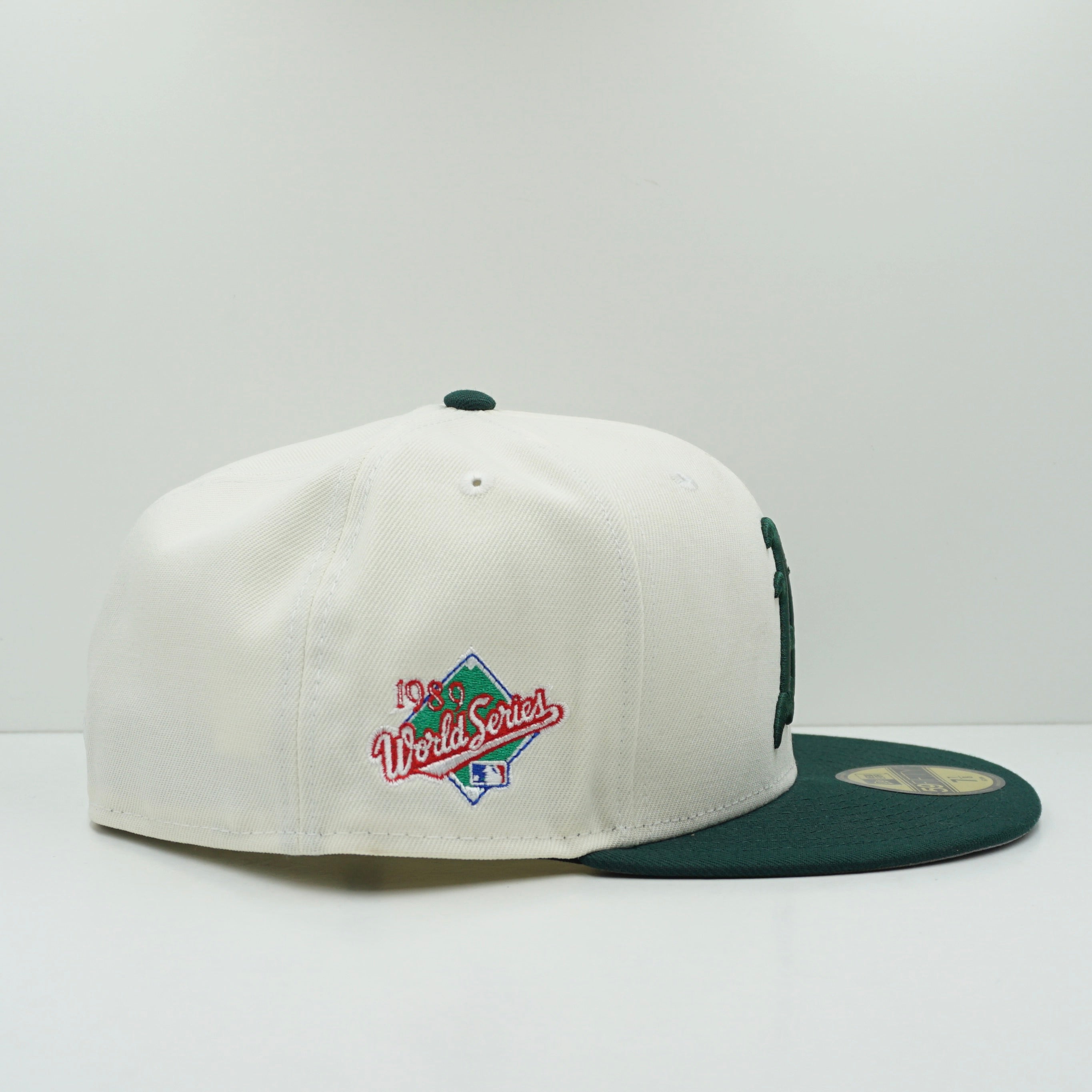 New Era Oakland A's Green Cream Fitted Cap