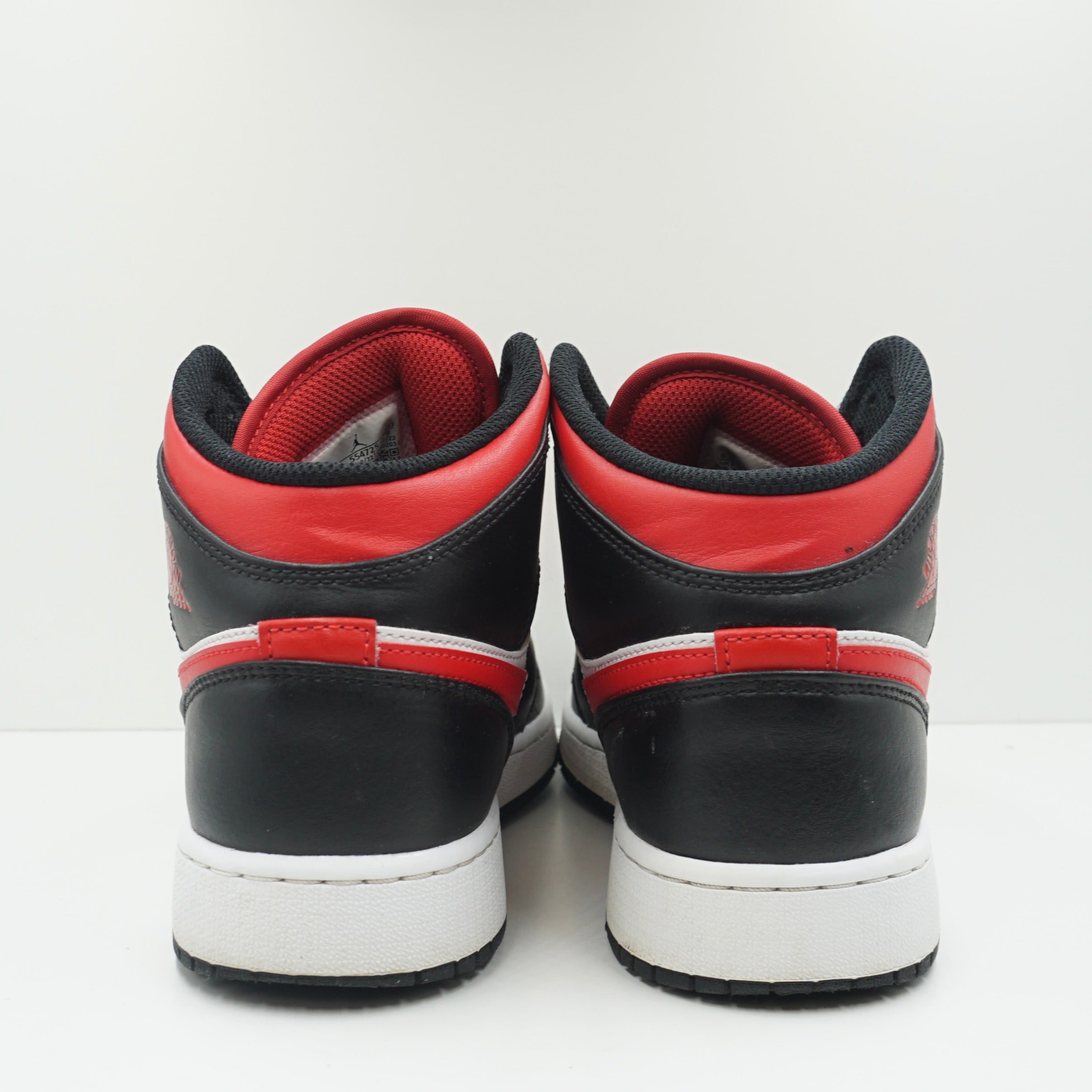 Jordan 1 Mid Black Fire Red (GS)