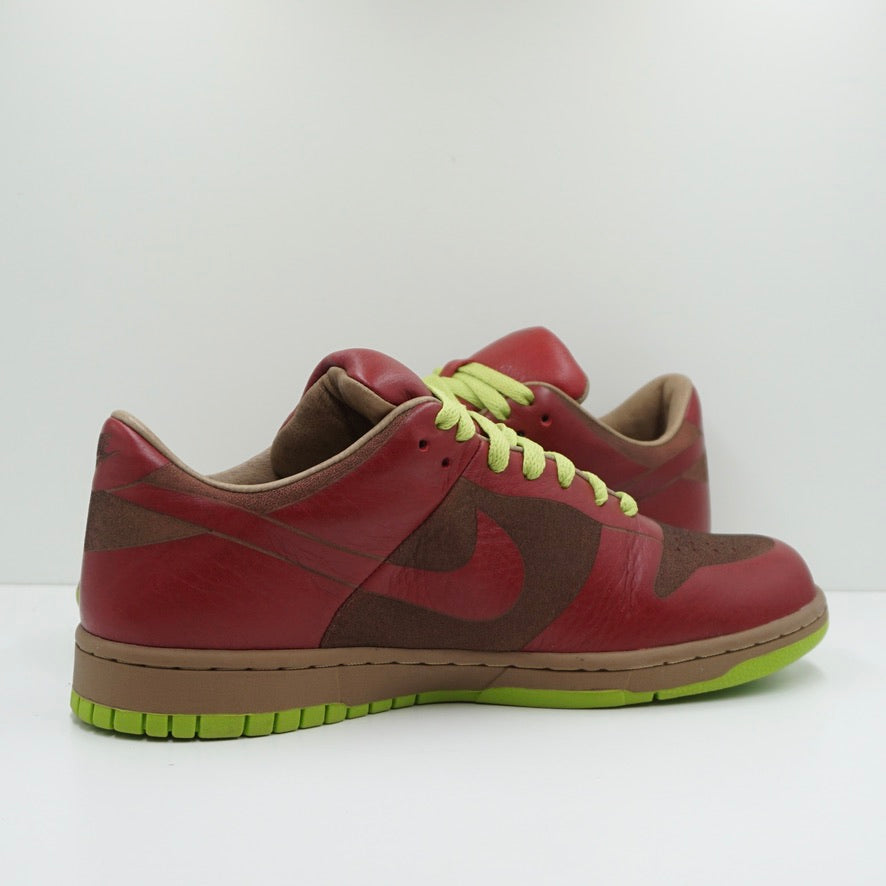 Nike Dunk Low 1-Piece Laser Varsity Red Chartreuse