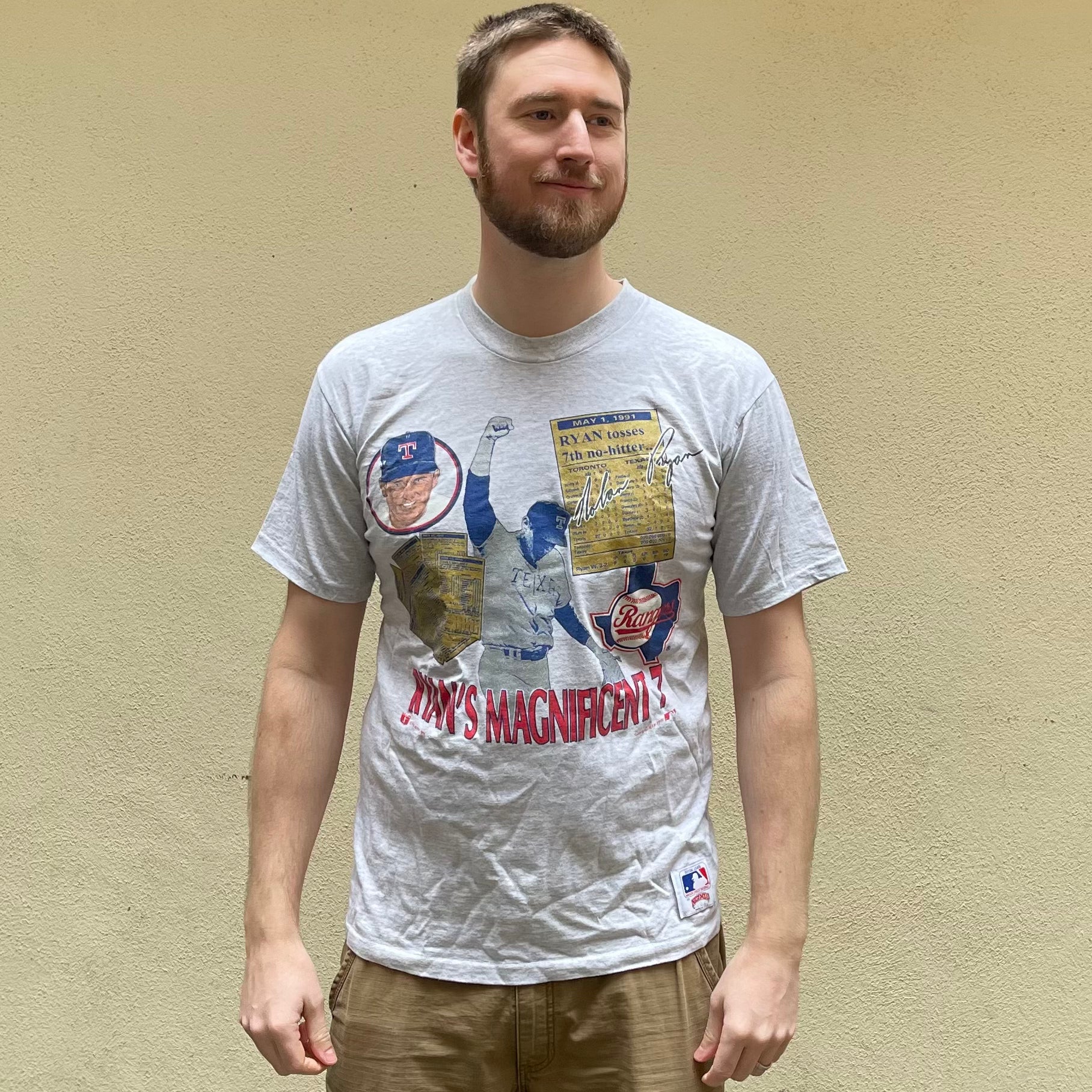 Nutmeg Made In USA Ryans Magnificent 7 1991 Tshirt