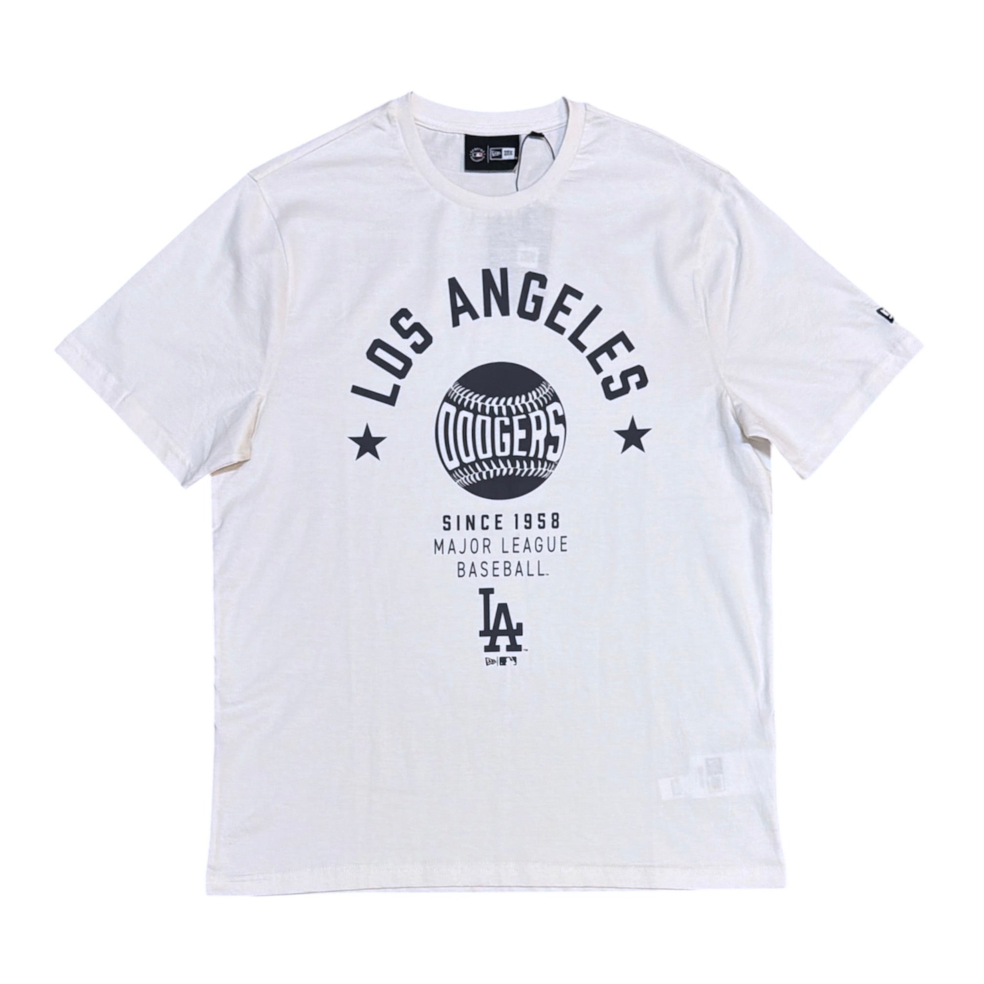 New Era MLB Los Angeles Dodgers Cream Tshirt