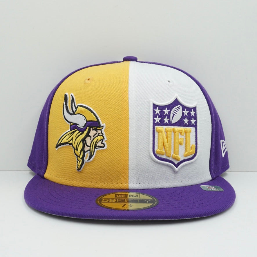 New Era Minnesota Vikings Purple Yellow Fitted Cap