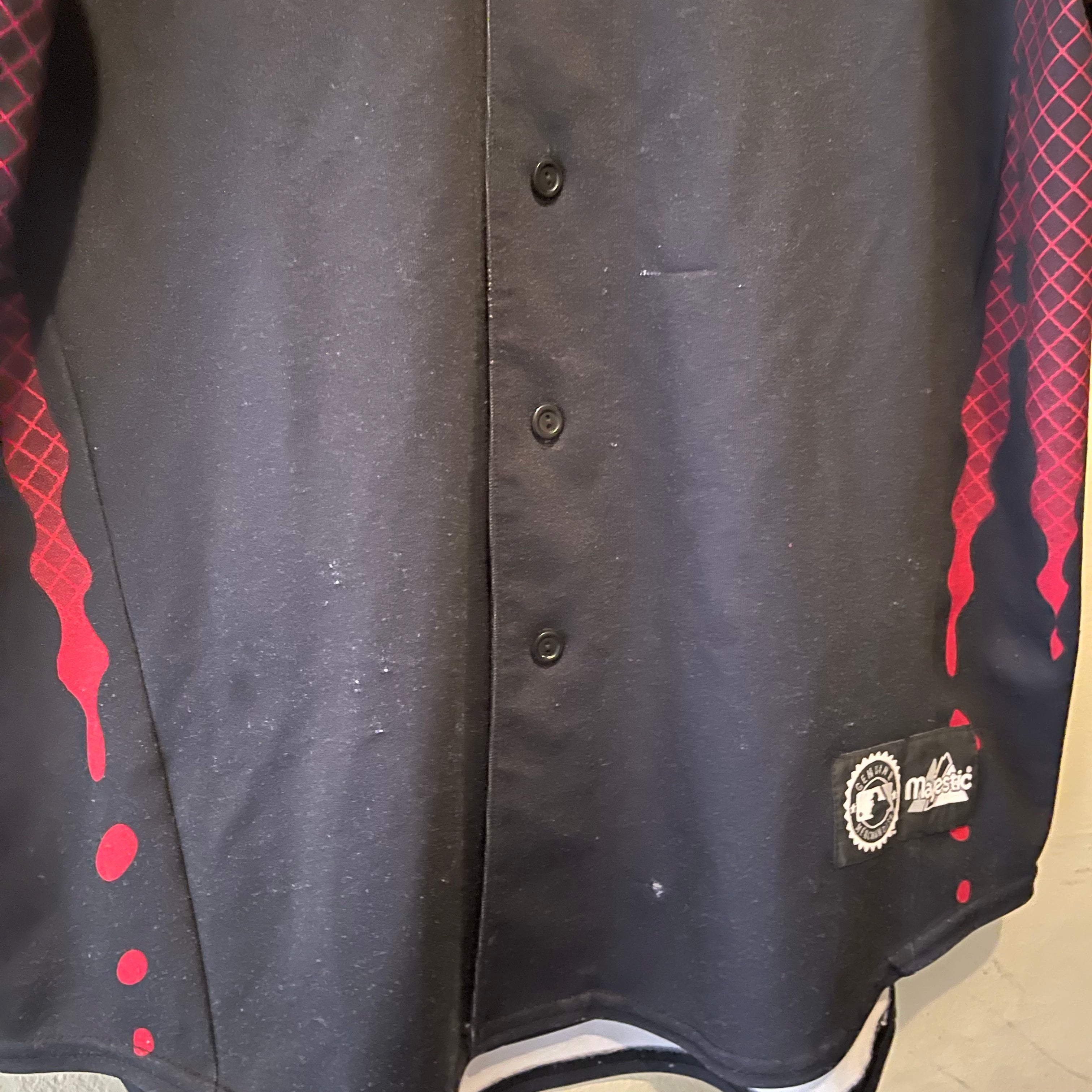 Majestic New York Yankees Red Black Baseball Jersey