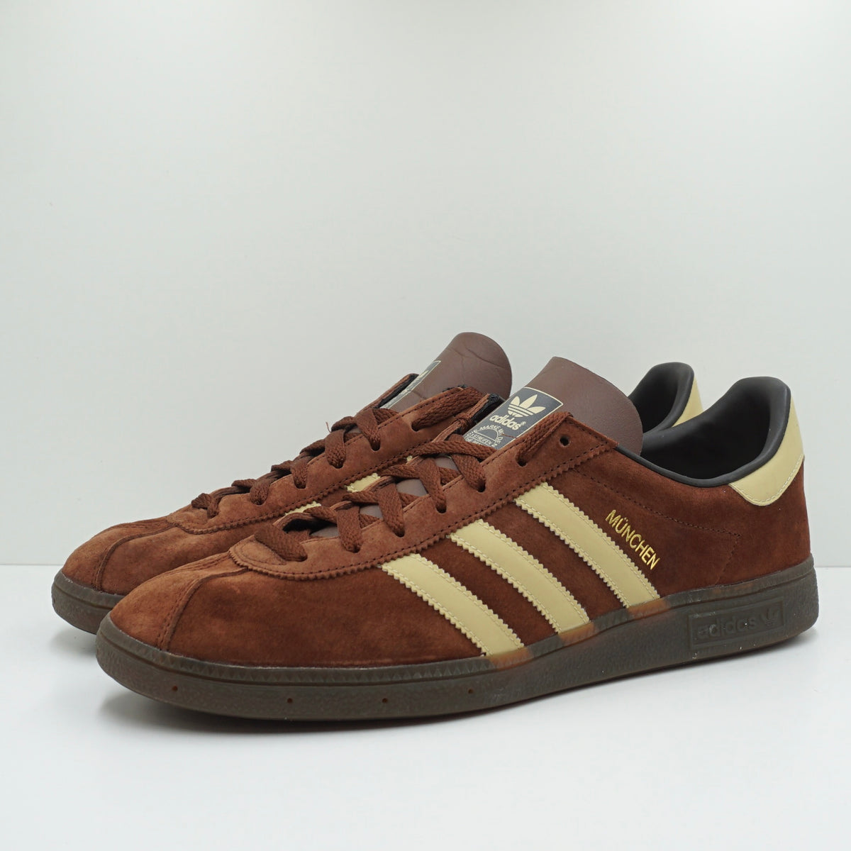Adidas Munchen Adidas Brown Suede Sneakers Adidas Unisex Tobacco