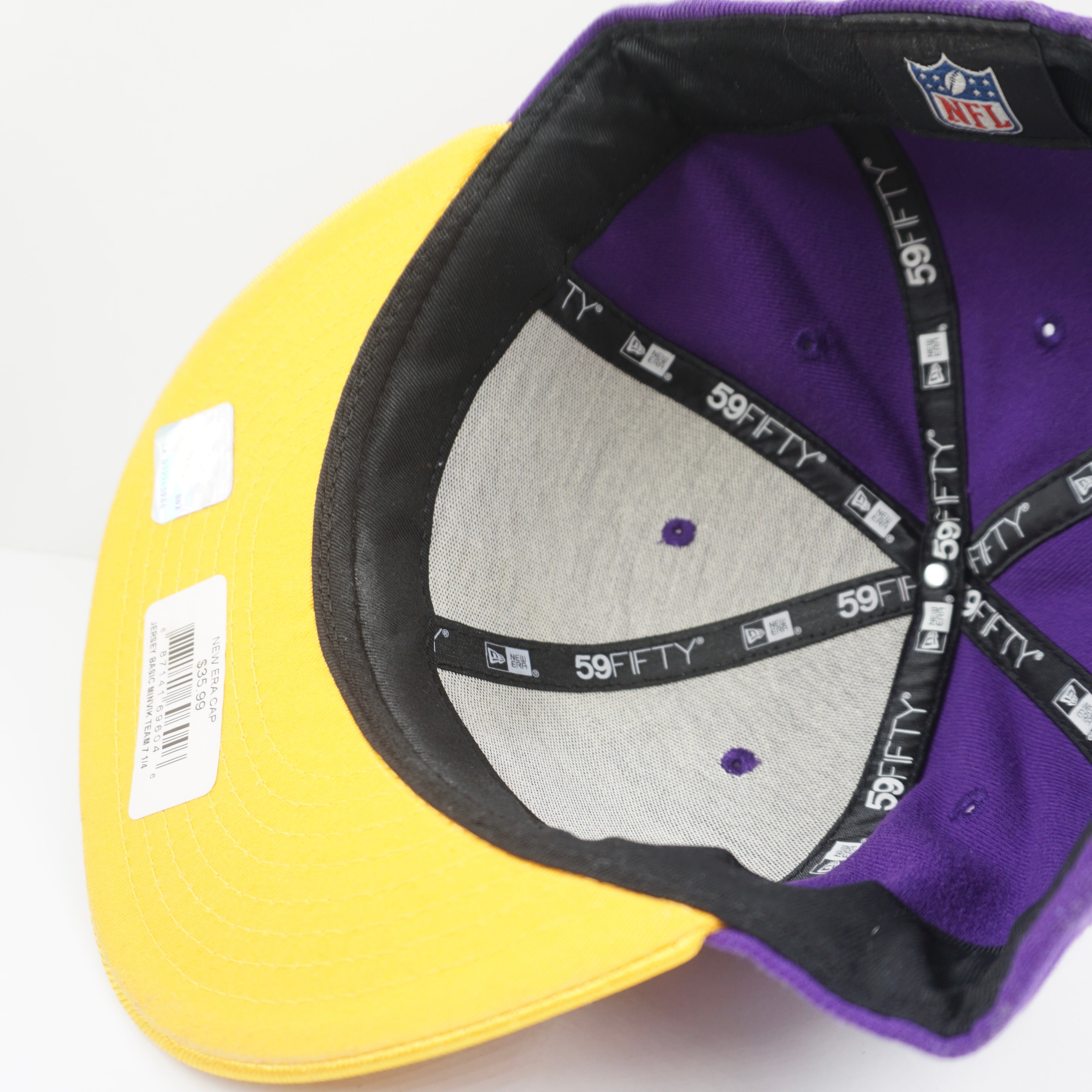 New Era Minnesota Vikings Purple Gold Fitted Cap