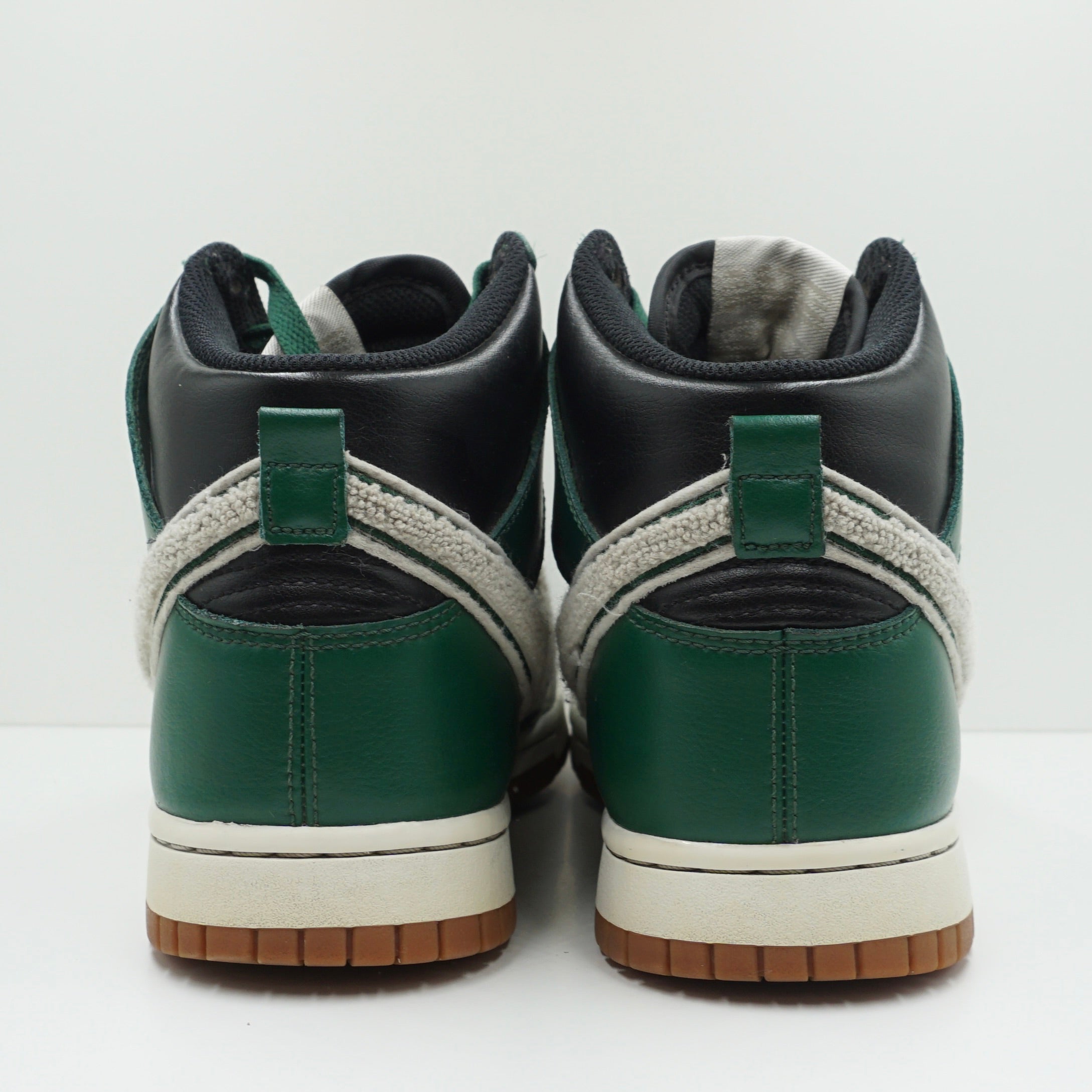 Nike Dunk High Chenille Swoosh Black Green