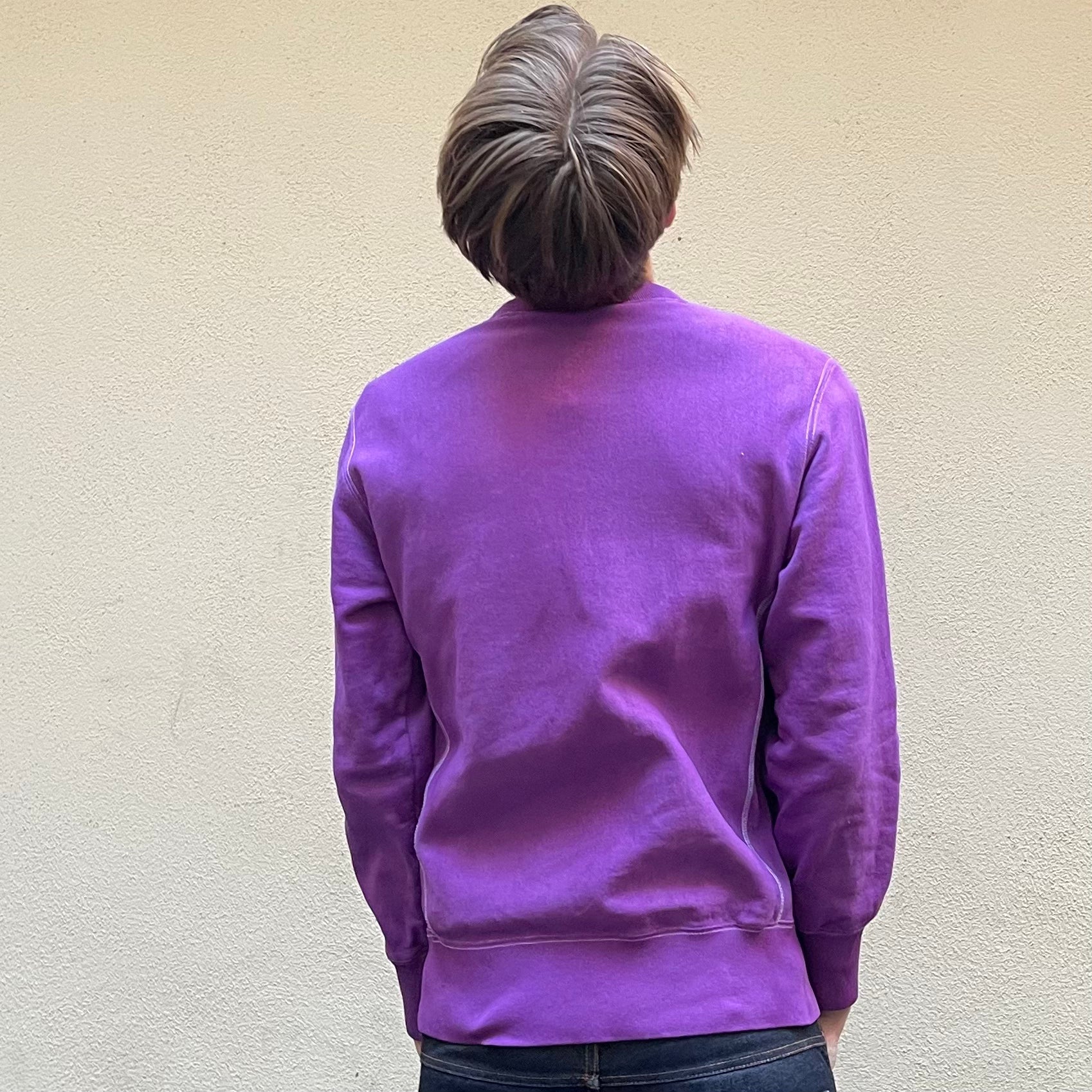 Sneakershyllan Champion Reverse Weave Reworked Dyed Purple Sweatshirt