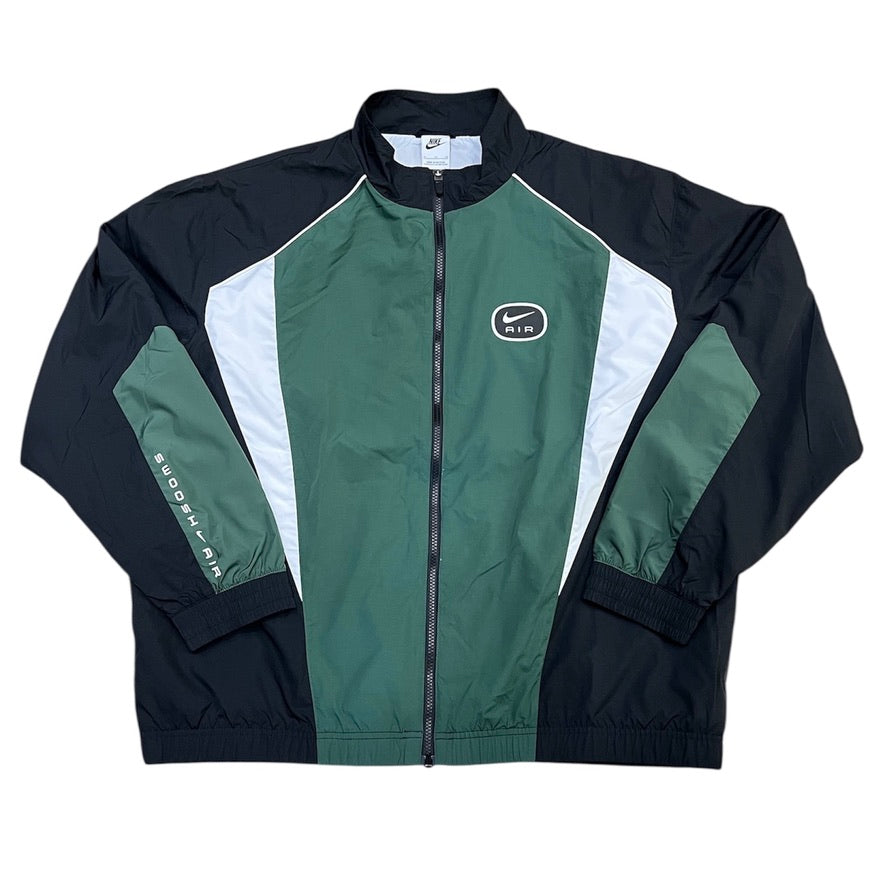 nike air woven jacket green