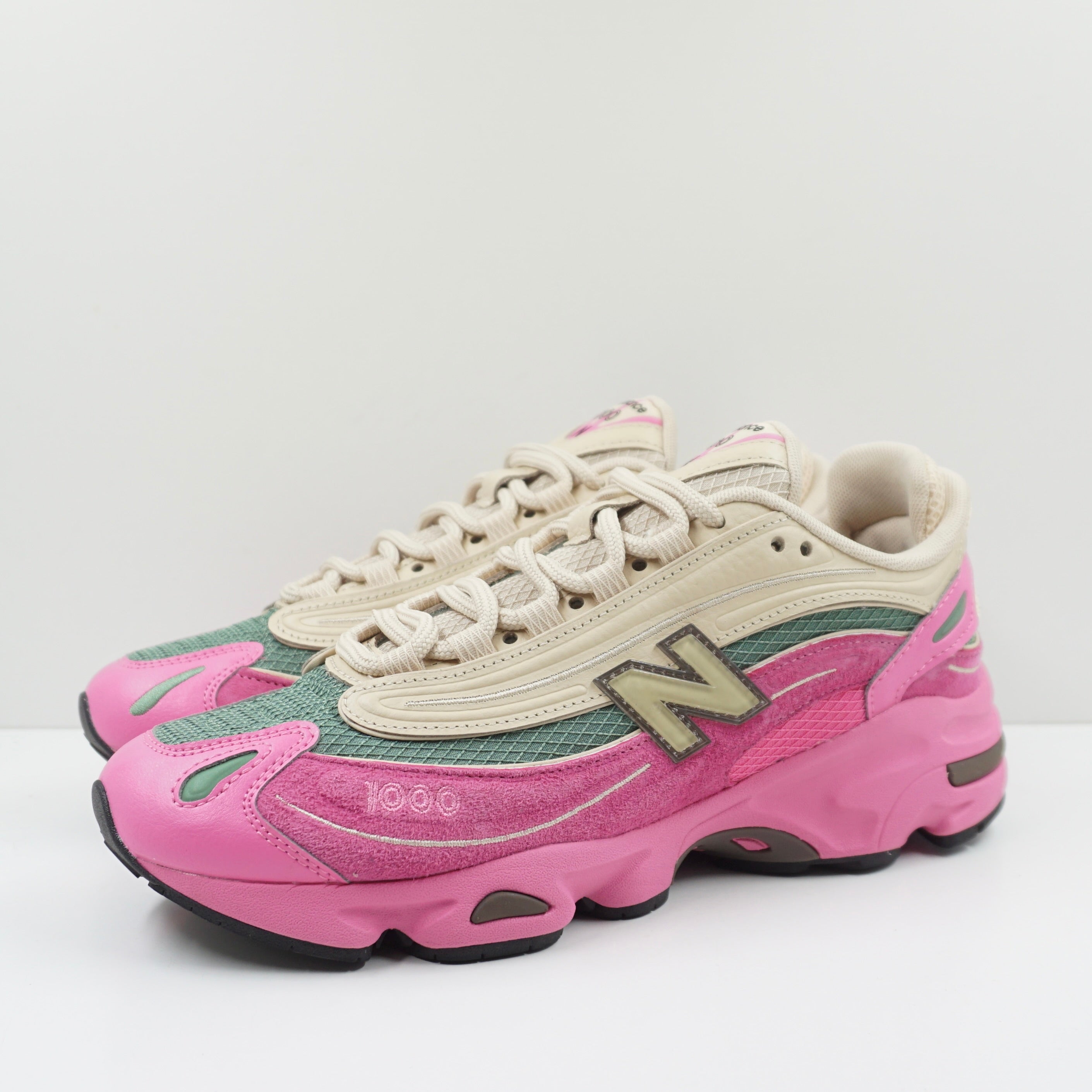 New Balance 1000 Tan Pink Green